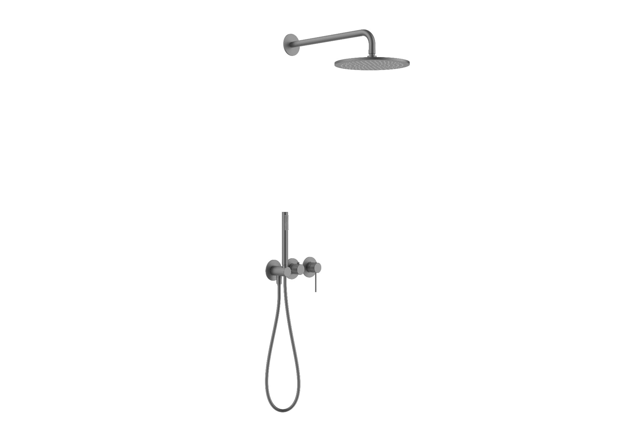 ZESTAW NATRYSKOWY PODTYNKOWY NORTHERN GUNMETAL BRUSHED OD MOBI NZP4270GMB