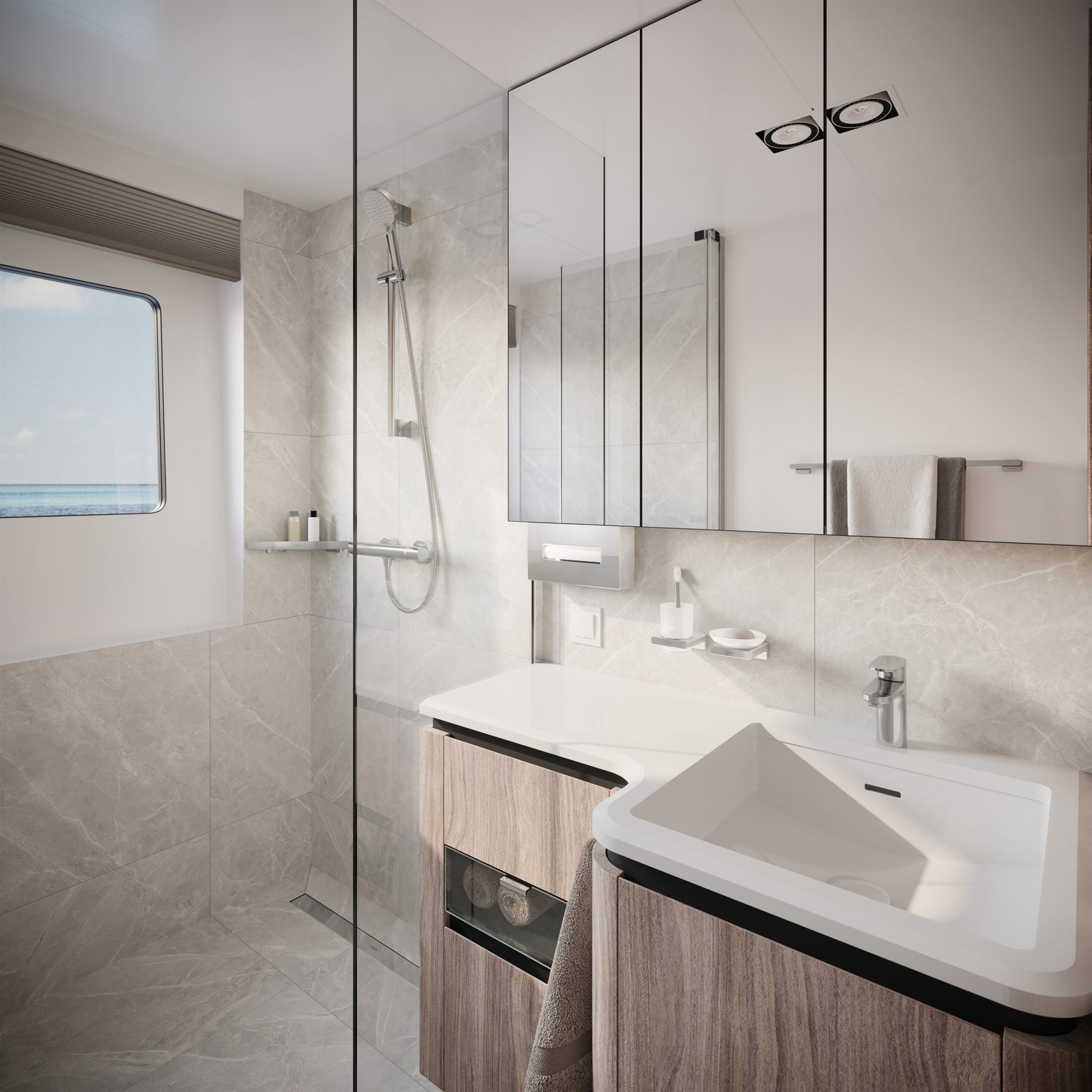 BATERIA WANNOWO-PRYSZNICOWA WANNOWA VERNIS BLEND SREBRNY OD HANSGROHE 26279000