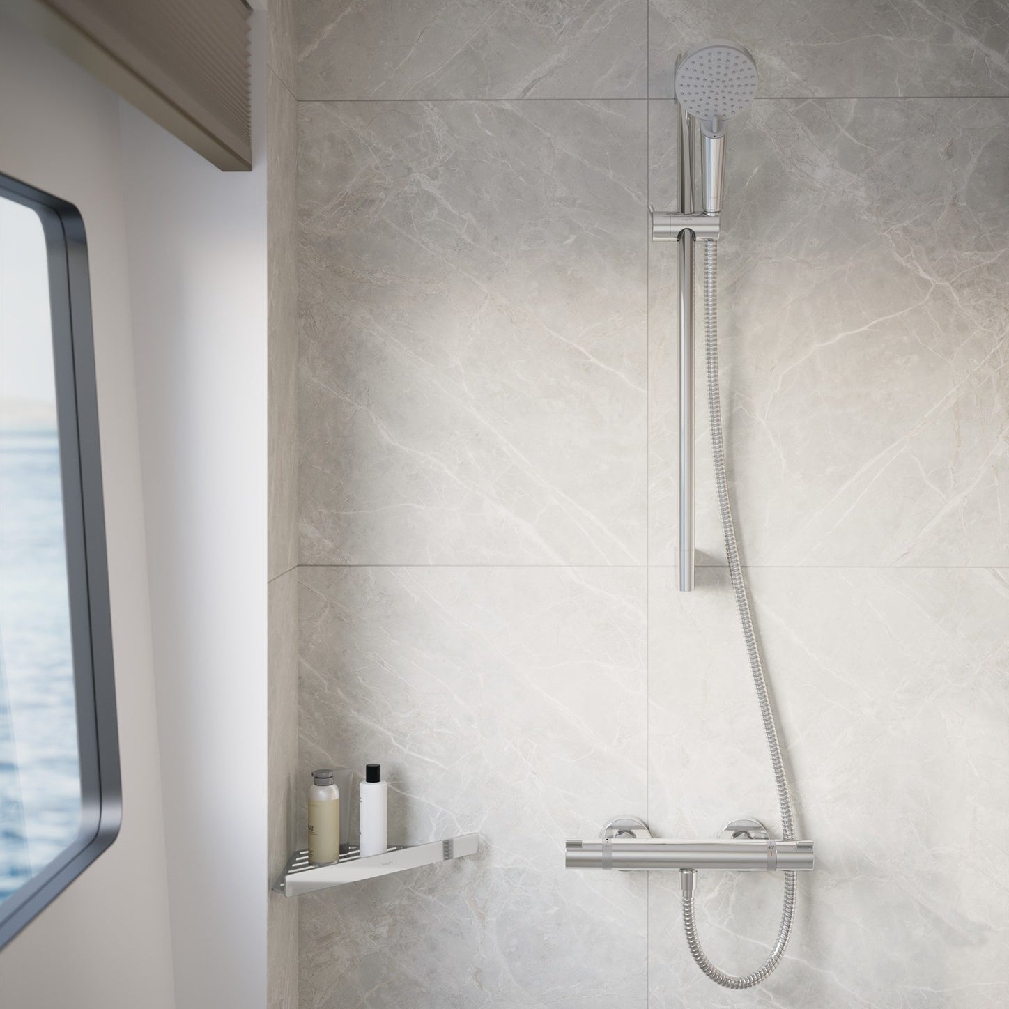 BATERIA WANNOWO-PRYSZNICOWA WANNOWA VERNIS BLEND SREBRNY OD HANSGROHE 26279000
