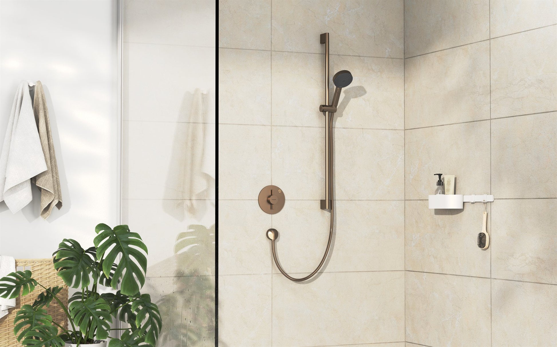 BATERIA  DUOTURN S BRĄZOWY OD HANSGROHE 75618140