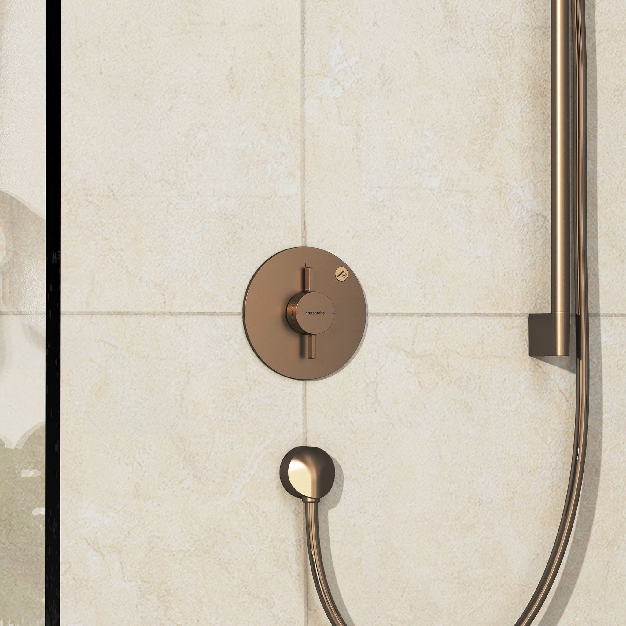 BATERIA  DUOTURN S BRĄZOWY OD HANSGROHE 75618140