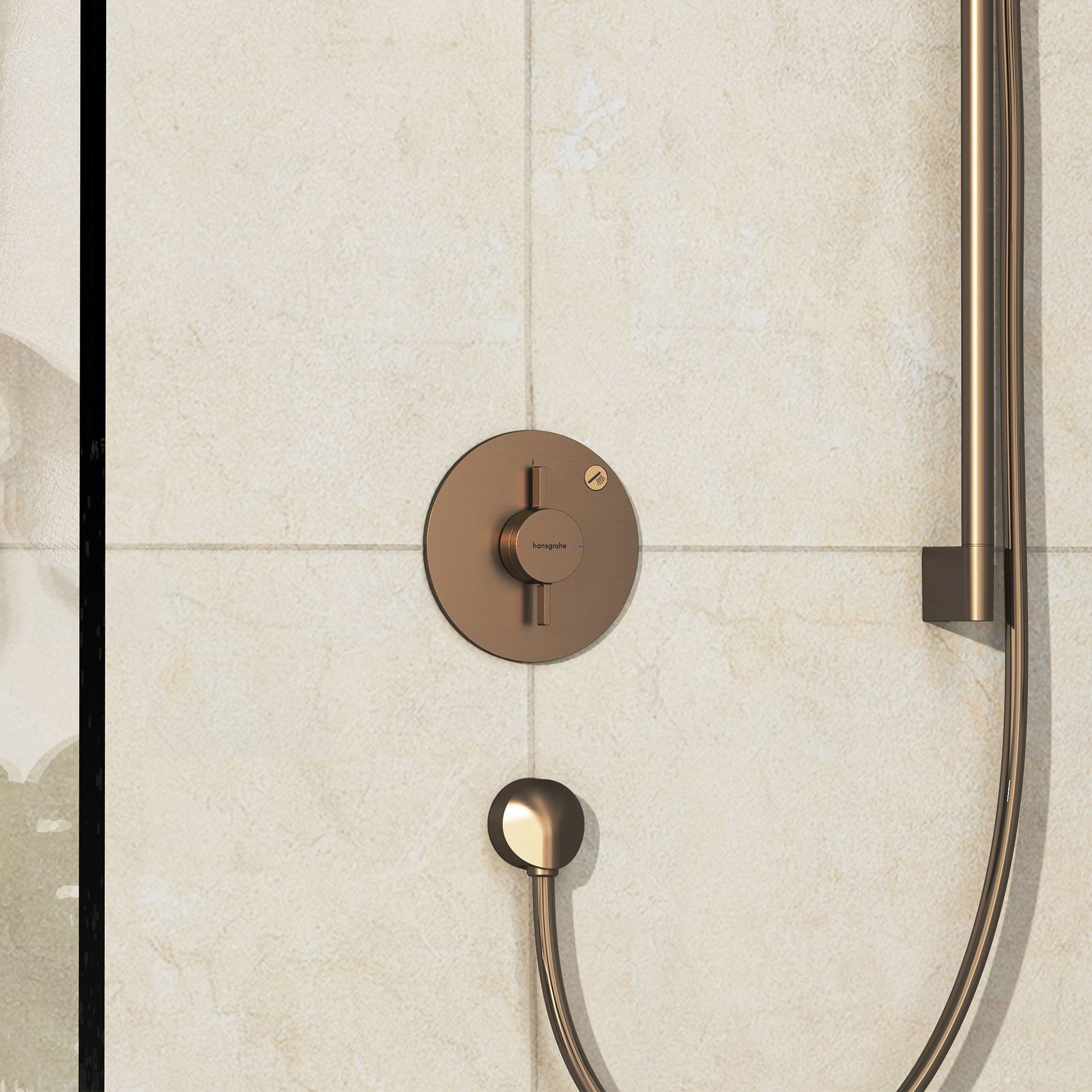 BATERIA  DUOTURN S BRĄZOWY OD HANSGROHE 75618140