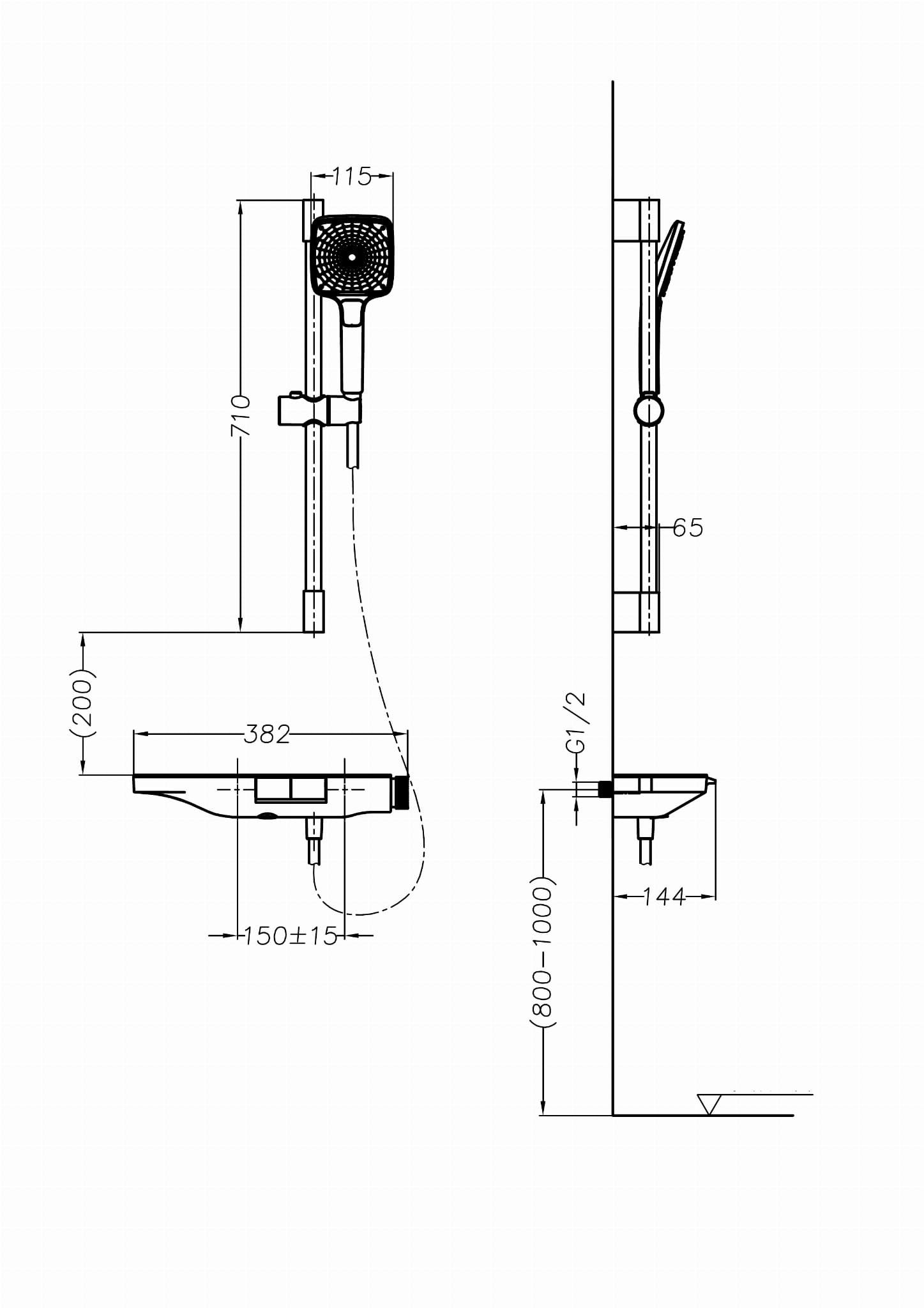 BATERIA ŚCIENNA SWITCH SYSTEM BLACK OD MOBI GZP4240BM