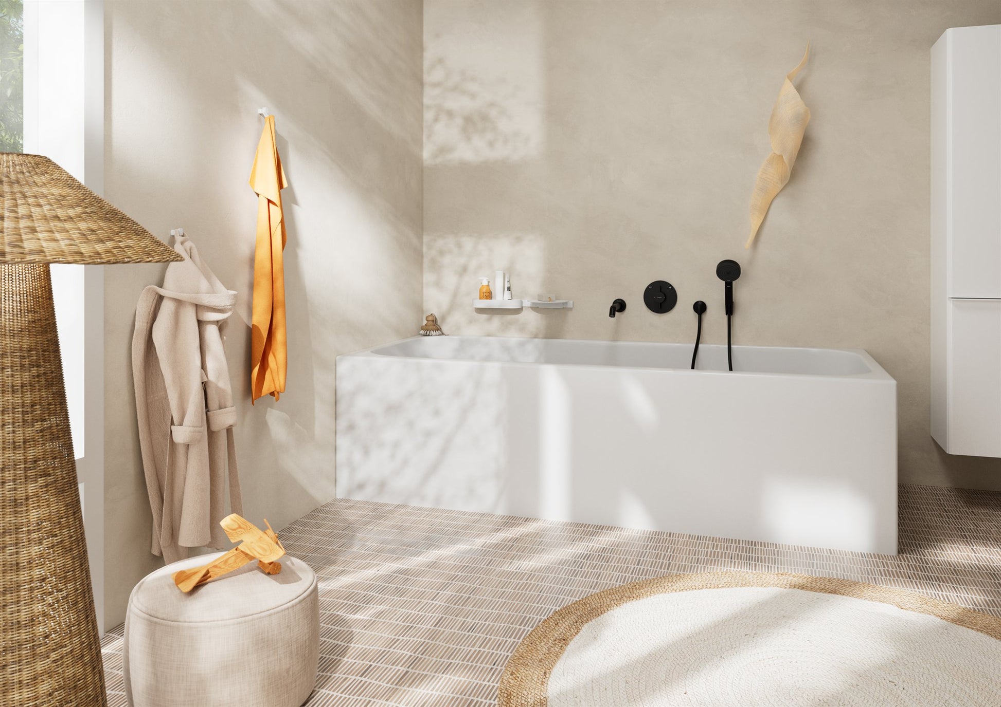 BATERIA WANNOWA DUOTURN S CZARNY OD HANSGROHE 75418670