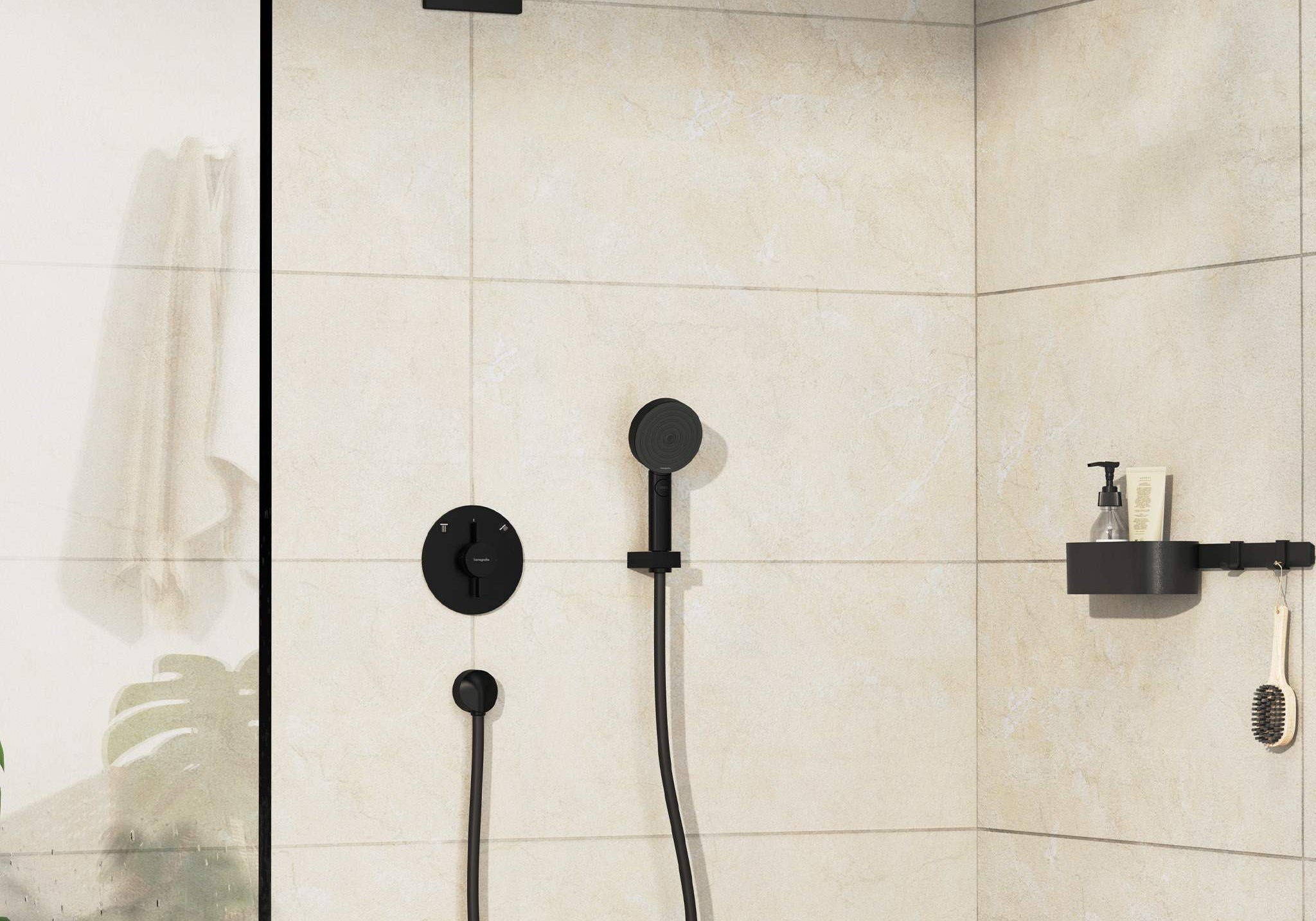 BATERIA WANNOWA  DUOTURN S CZARNY OD HANSGROHE 75418670