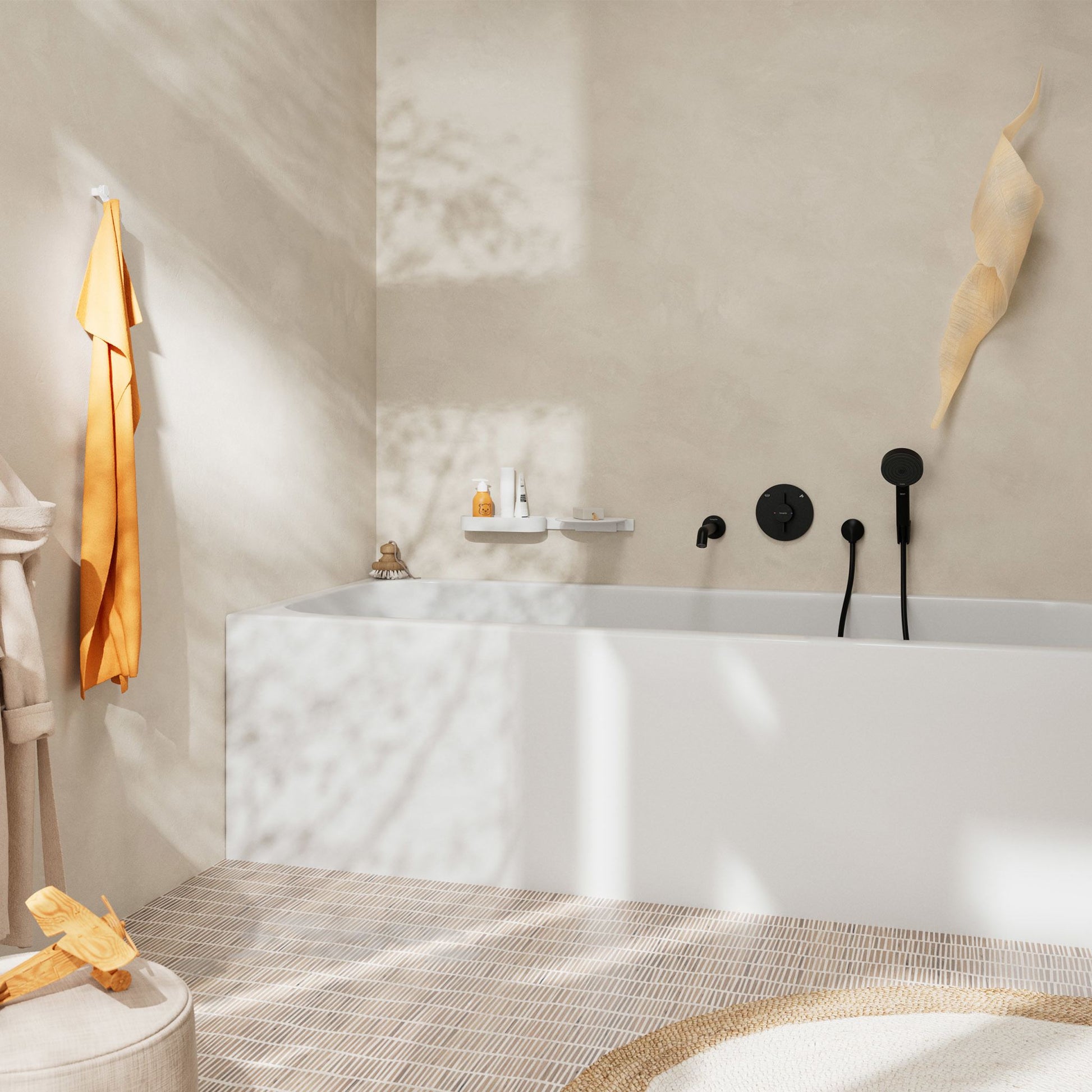 BATERIA WANNOWA DUOTURN S CZARNY OD HANSGROHE 75418670