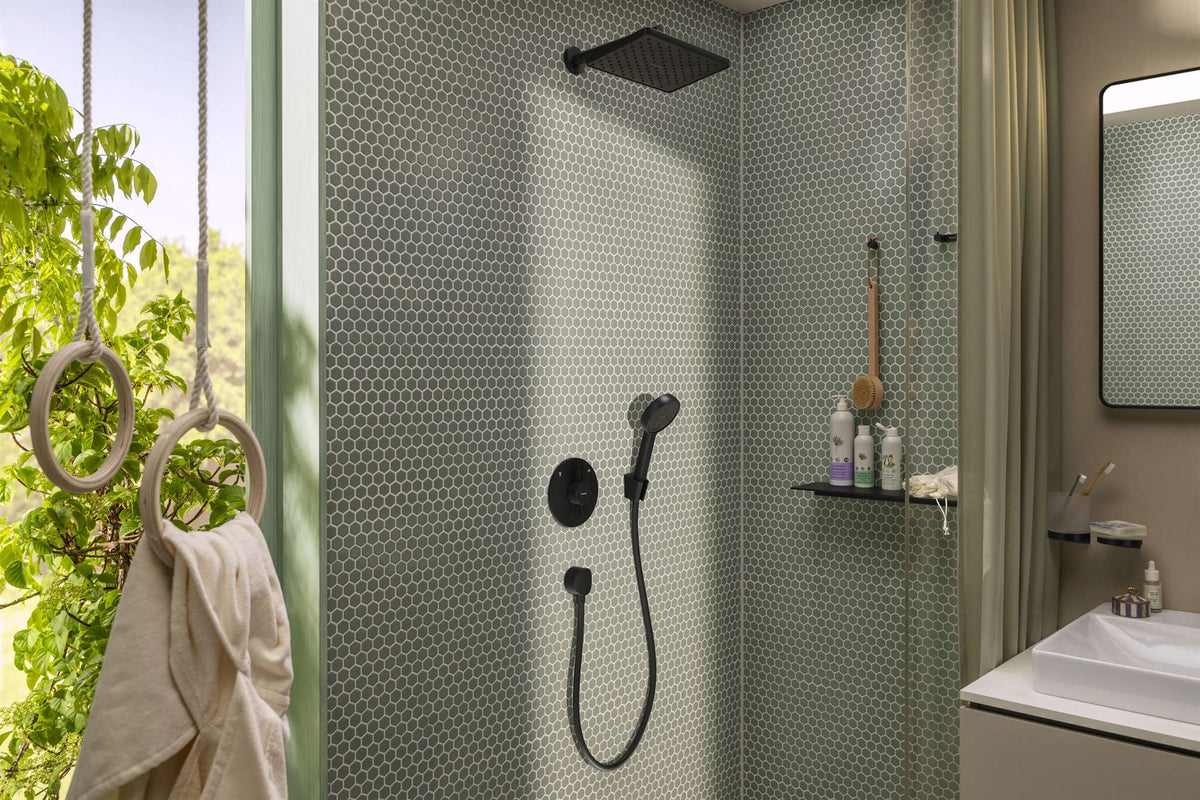 BATERIA WANNOWA  DUOTURN S CZARNY OD HANSGROHE 75418670