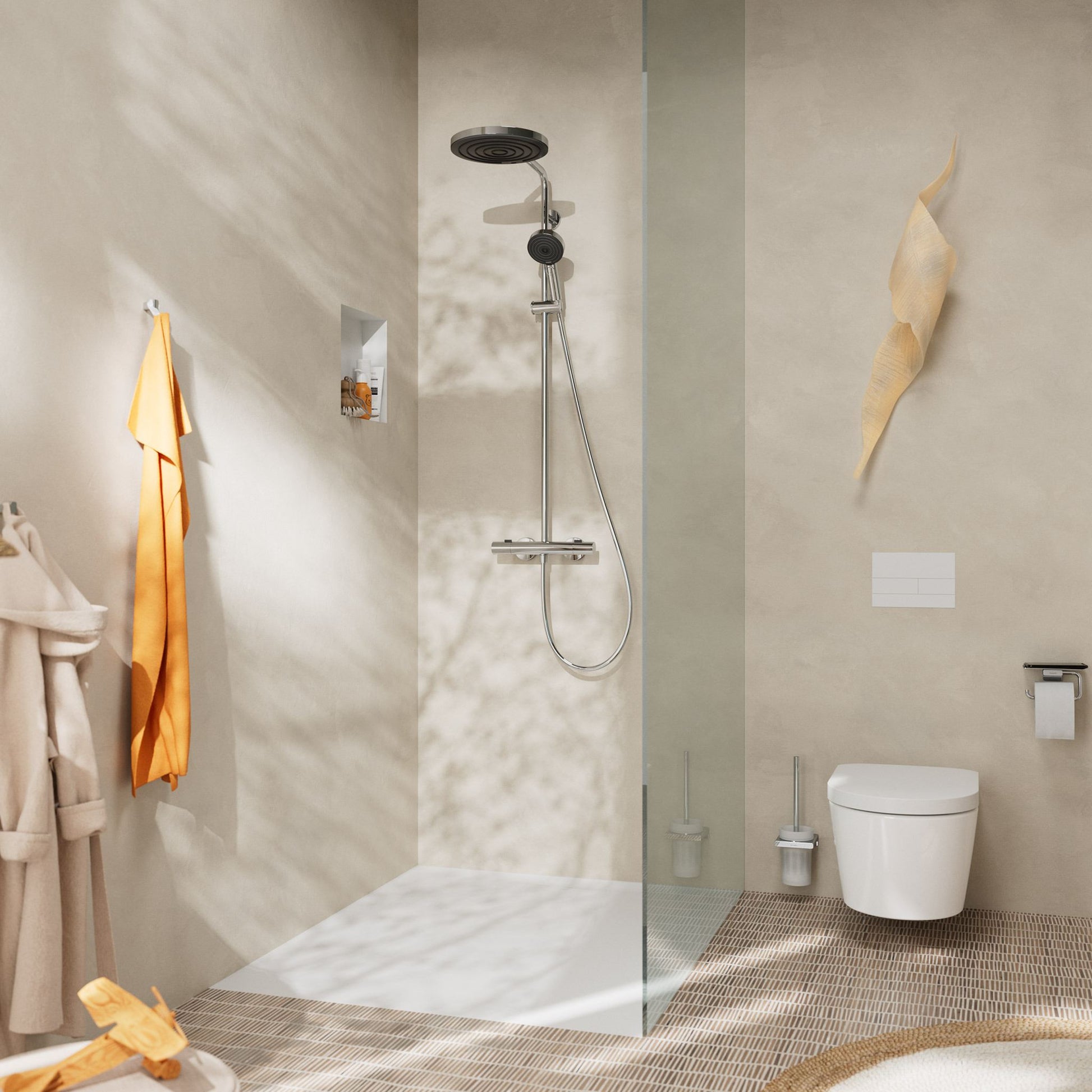 BATERIA WANNOWO-PRYSZNICOWA  PULSIFY S PURO SREBRNY OD HANSGROHE 24236000