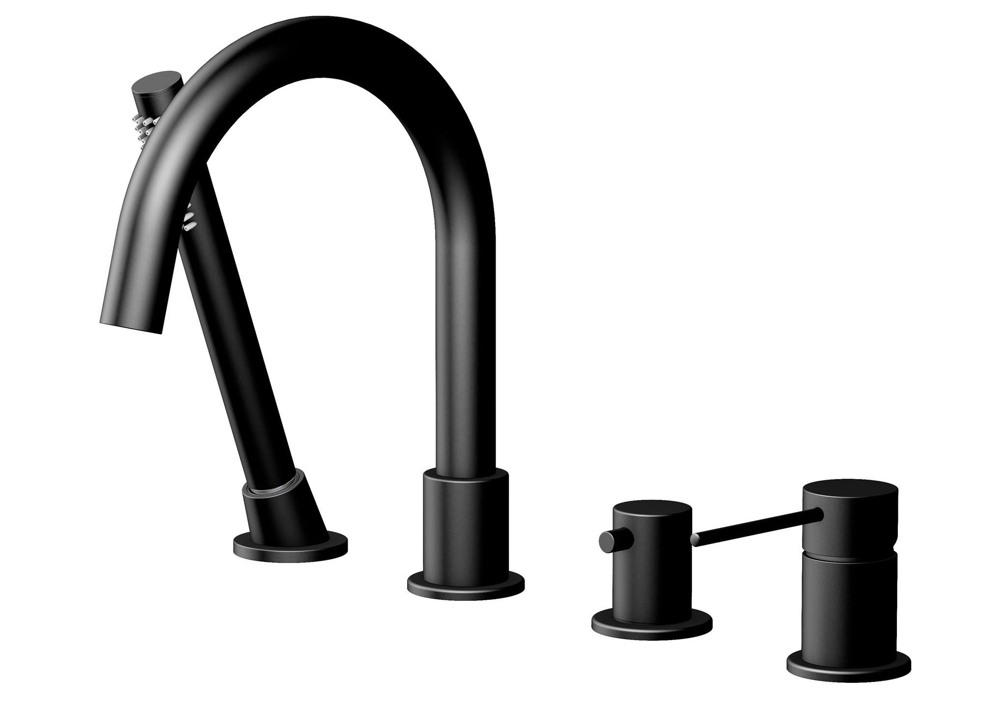 BATERIA ŚCIENNA WANNOWA NORTHERN BLACK MATT OD MOBI NZW4235BM