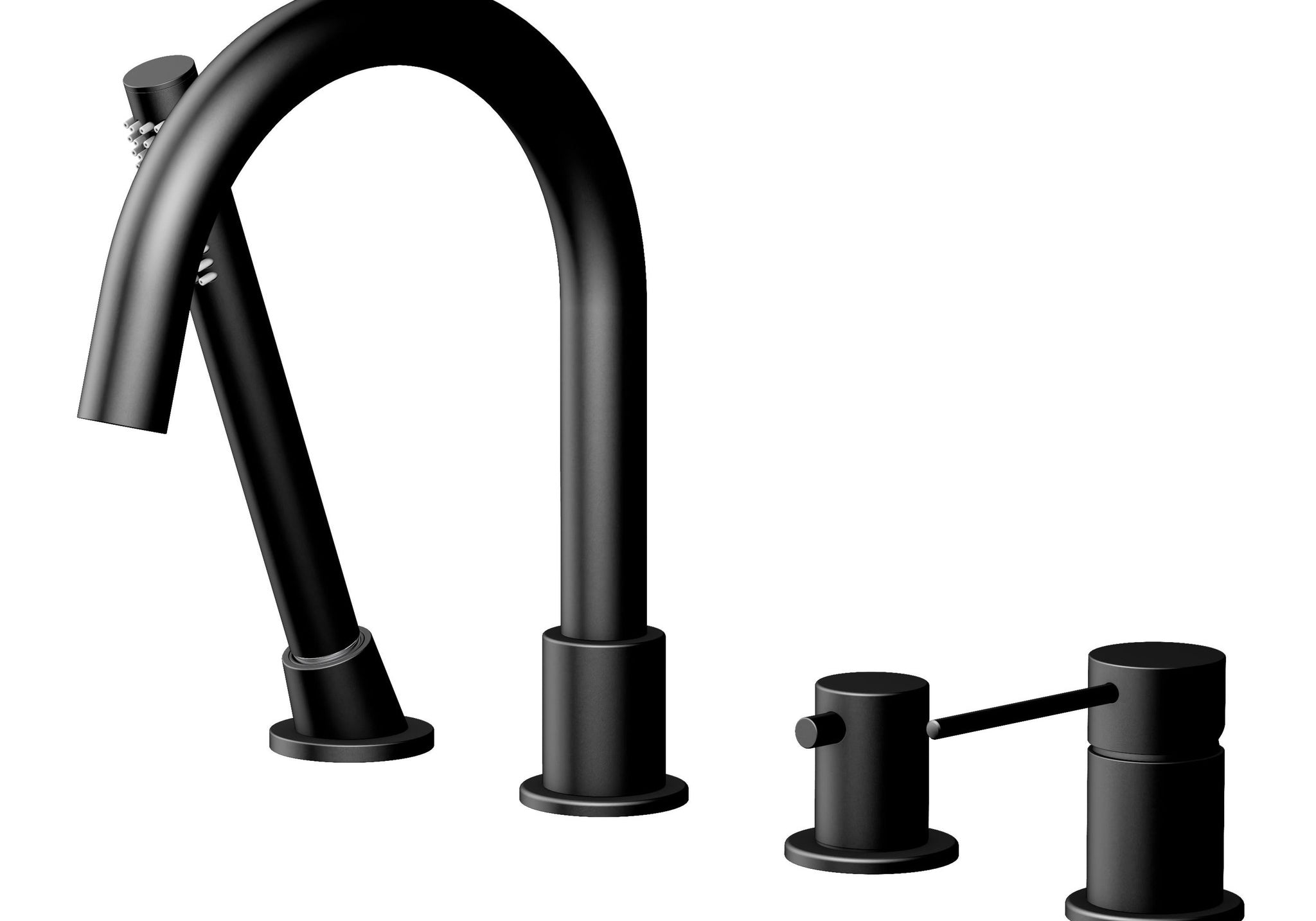 BATERIA ŚCIENNA WANNOWA NORTHERN BLACK MATT OD MOBI NZW4235BM