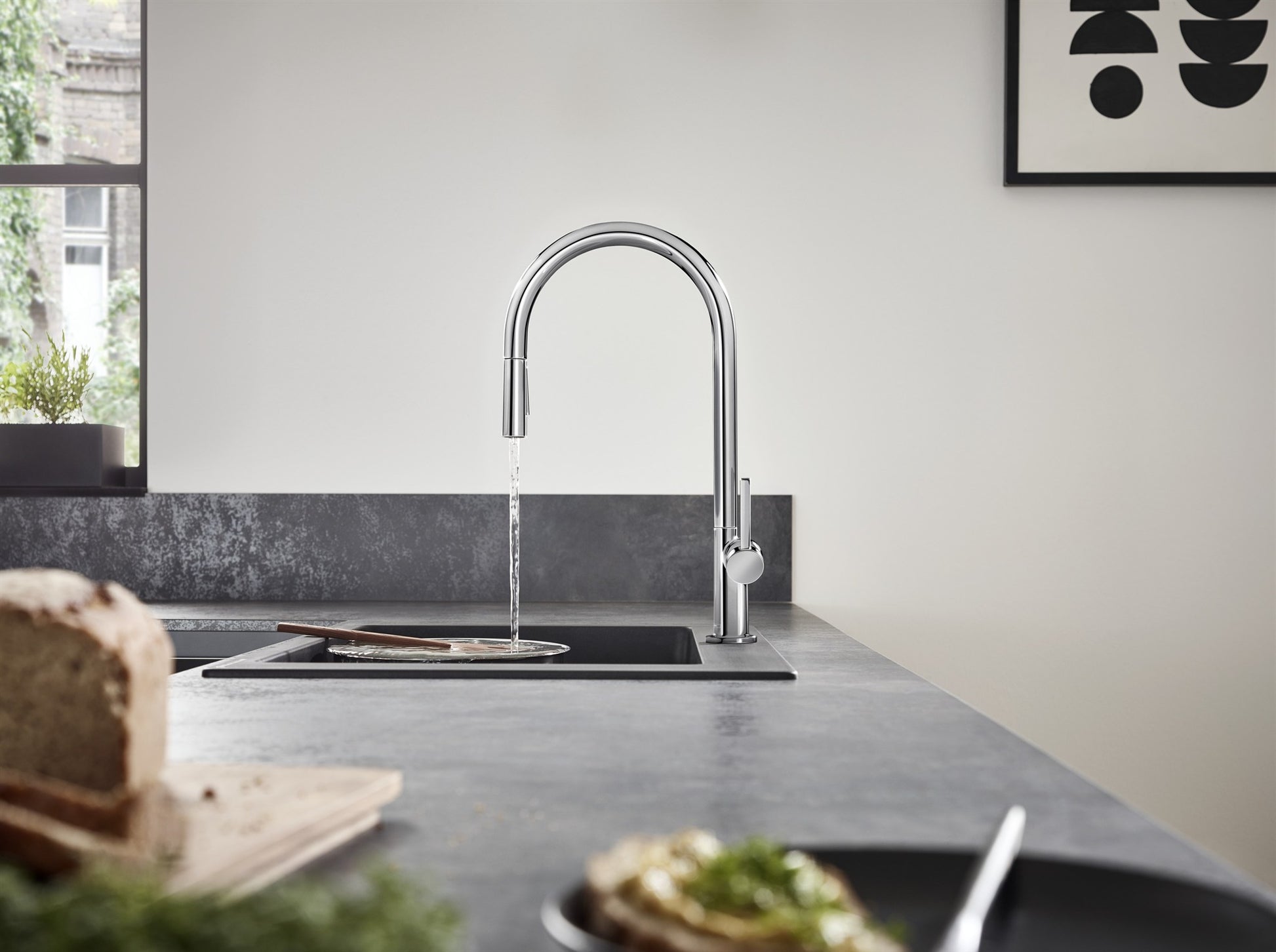BATERIA KUCHENNA NATYNKOWA TALIS M54 SREBRNY OD HANSGROHE 72801000