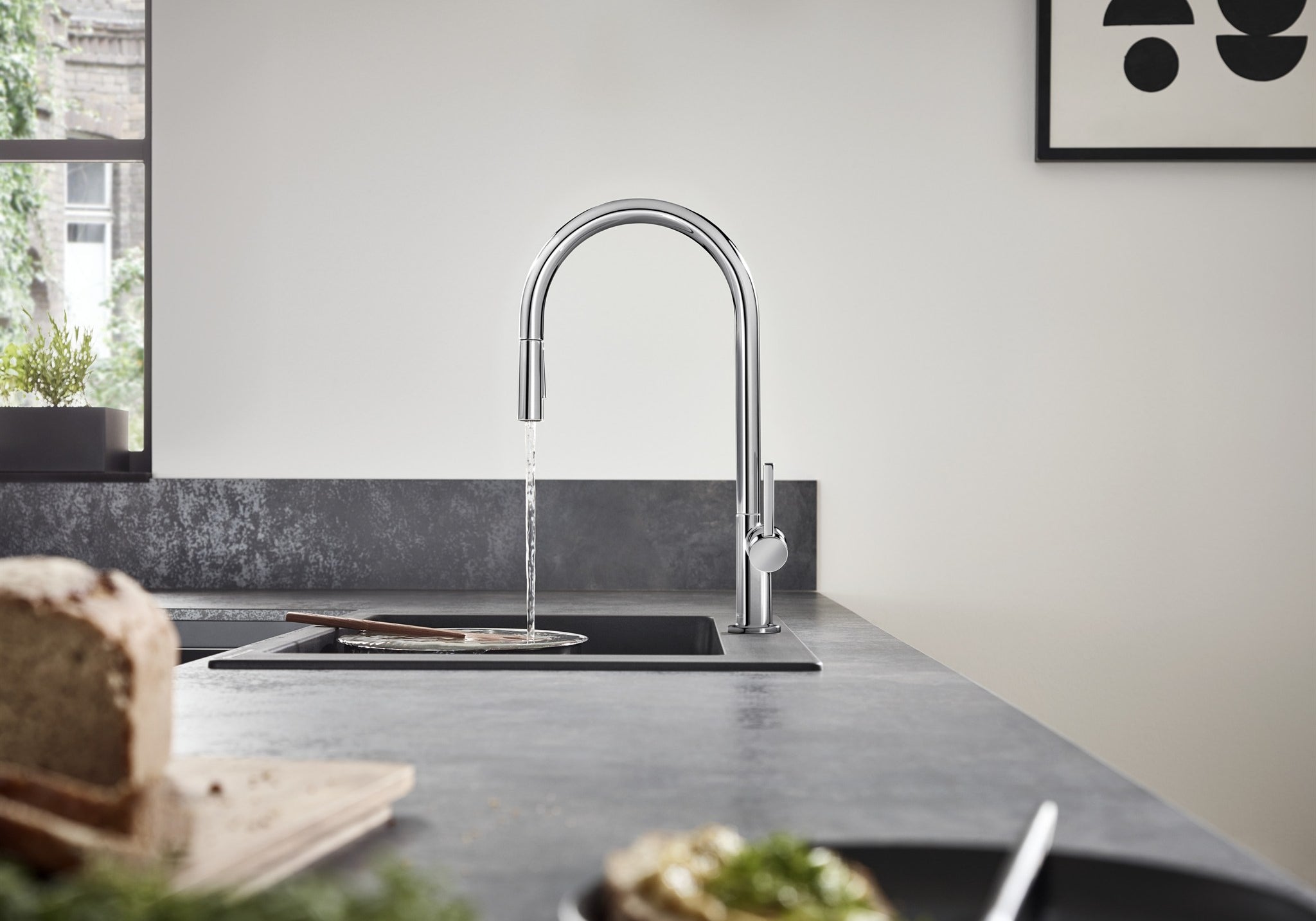BATERIA KUCHENNA NATYNKOWA TALIS M54 SREBRNY OD HANSGROHE 72801000