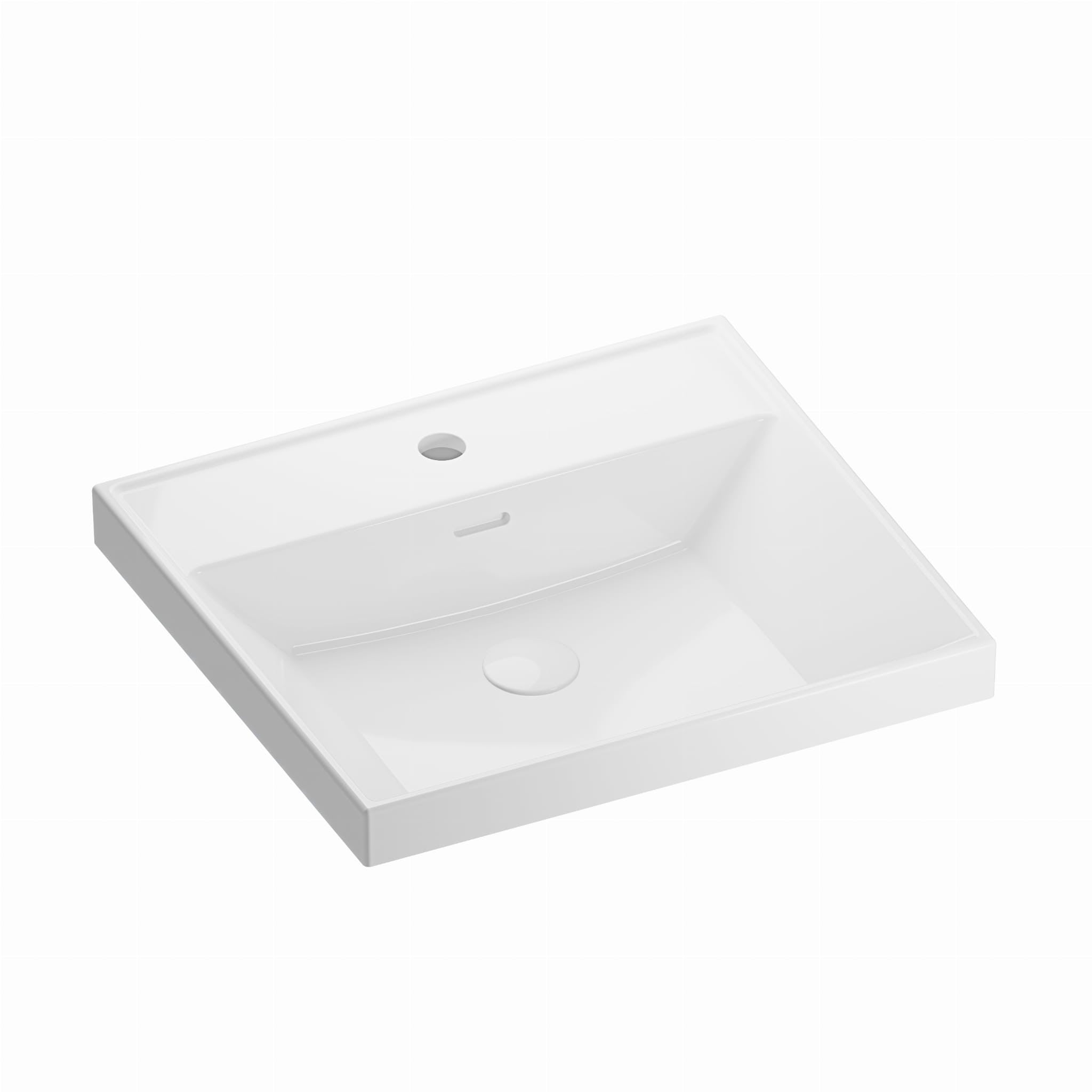 UMYWALKA WPUSZCZANA STUDY SQUARE WHITE OD MOBI MCU037