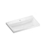 UMYWALKA WPUSZCZANA STUDY SQUARE WHITE OD MOBI MCU039