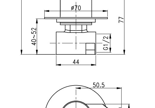 BATERIA PODTYNKOWA NORTHERN NICKEL BRUSHED OD MOBI NZH4217NI