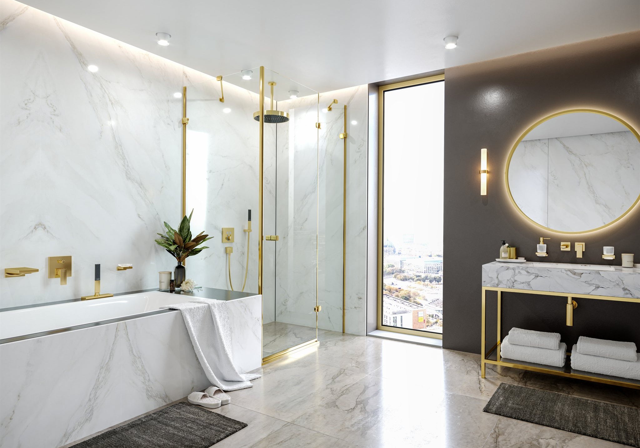WYLEWKA WANNOWA  METROPOL ZŁOTY OD HANSGROHE 32543990