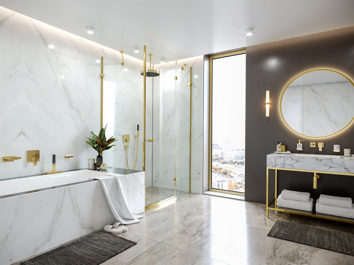 WYLEWKA WANNOWA  METROPOL ZŁOTY OD HANSGROHE 32543990
