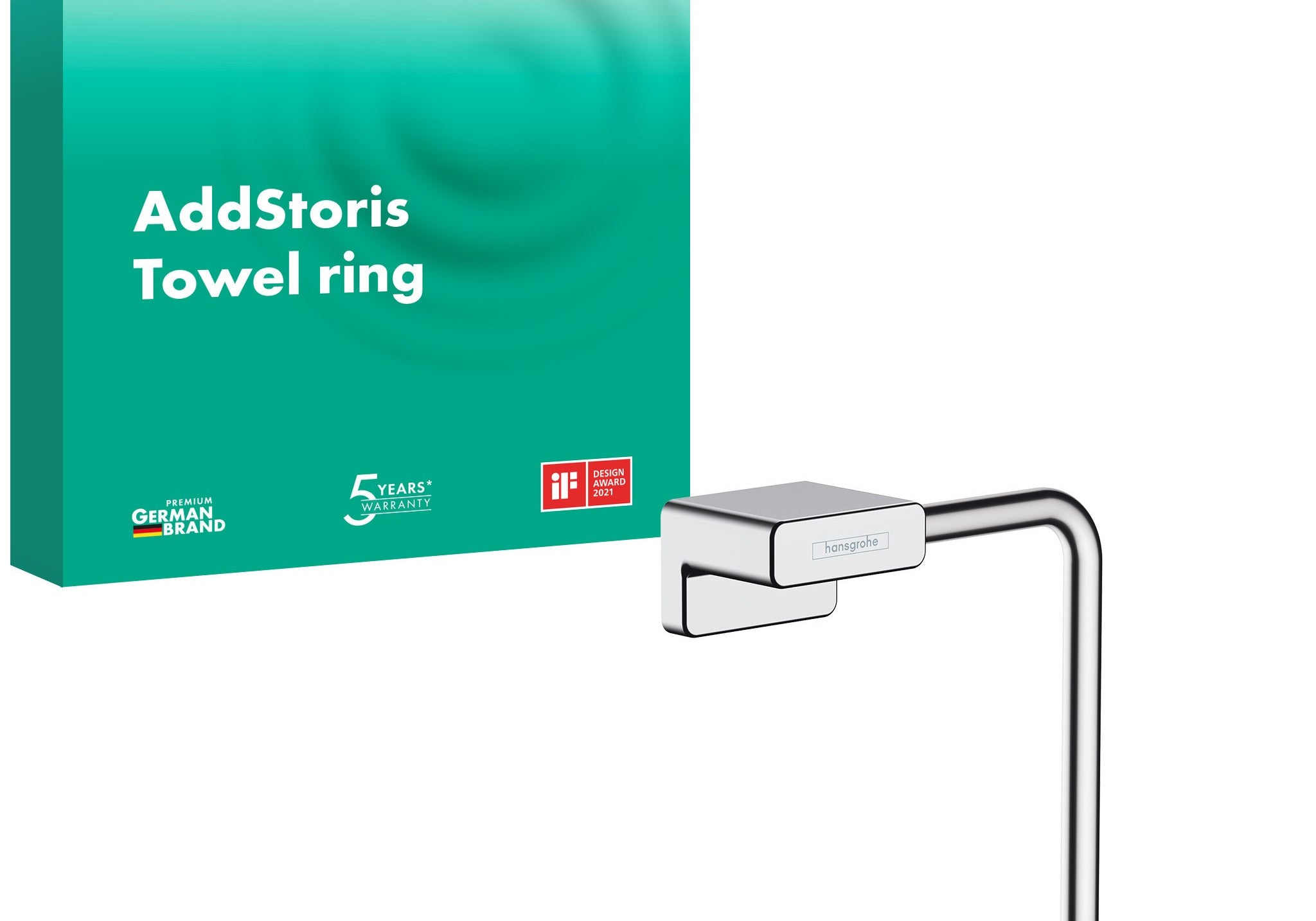 UCHWYT NA PAPIER  ADDSTORIS Q SREBRNY OD HANSGROHE 41754000