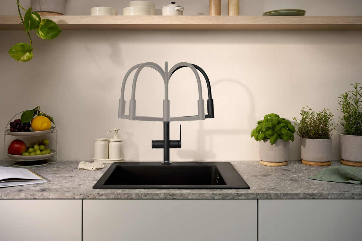 BATERIA KUCHENNA  TALIS SELECT M54 POWDERSPRAY CZARNY OD HANSGROHE 72861670