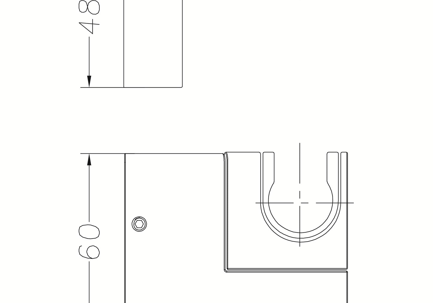 PRZYŁĄCZE KĄTOWE  CUBE NICKEL BRUSHED OD MOBI GP1426NI