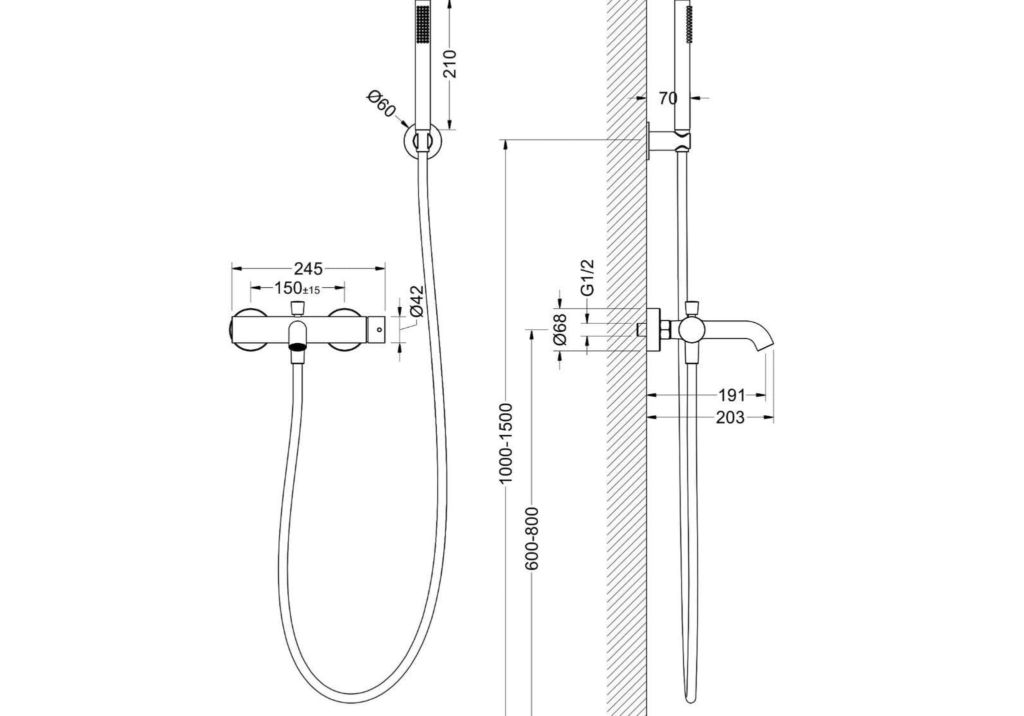 ZESTAW WANNOWY  NORTHERN OD MOBI NZW4224BB