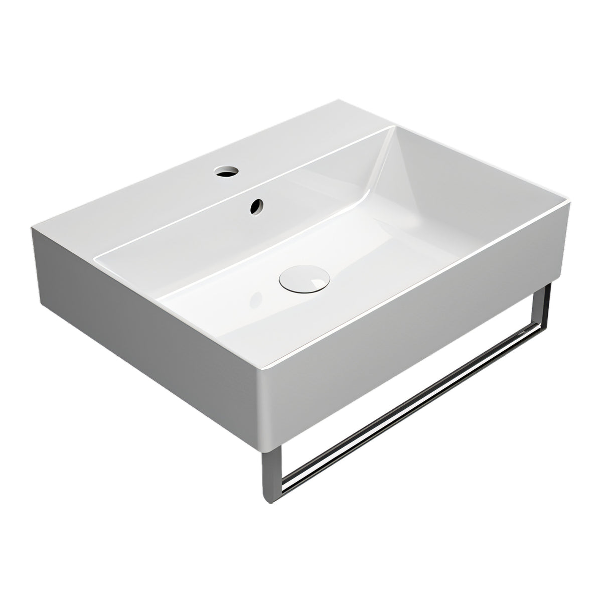 UMYWALKA PODWIESZANA/NABLATOWA KUBE X WHITE GLOSSY OD GSI 9431111