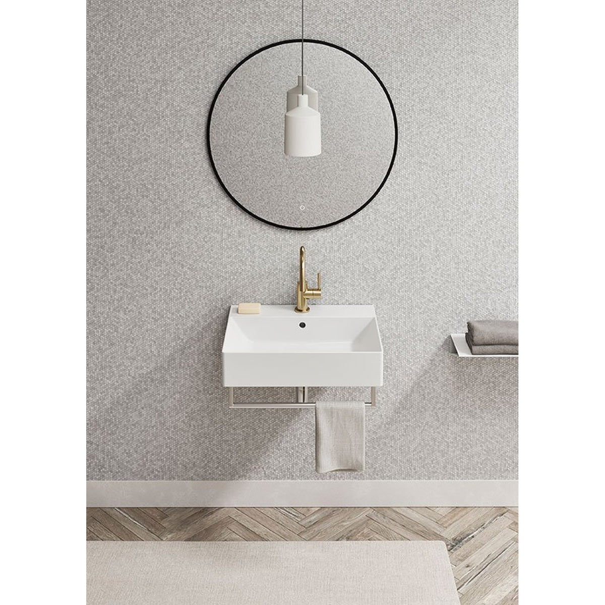 UMYWALKA PODWIESZANA/NABLATOWA KUBE X WHITE GLOSSY OD GSI 9431111