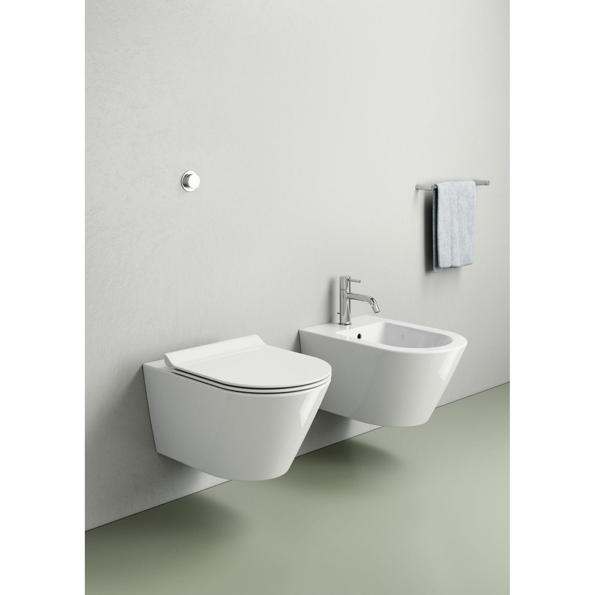 MISKA WC PODWIESZANA KUBE X WHITE GLOSSY OD GSI 941511