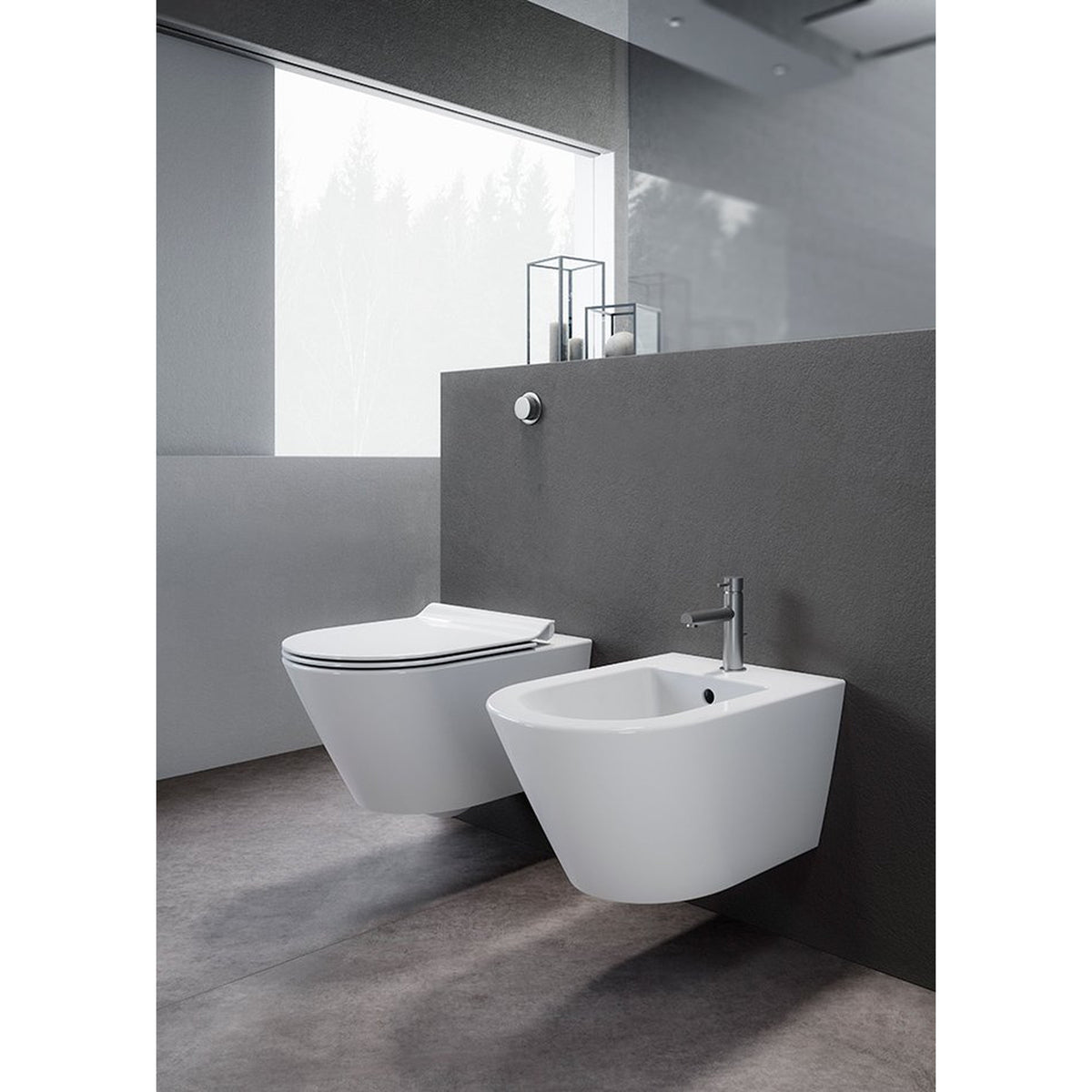 BIDET PODWIESZANY KUBE X WHITE GLOSSY OD GSI 9465111