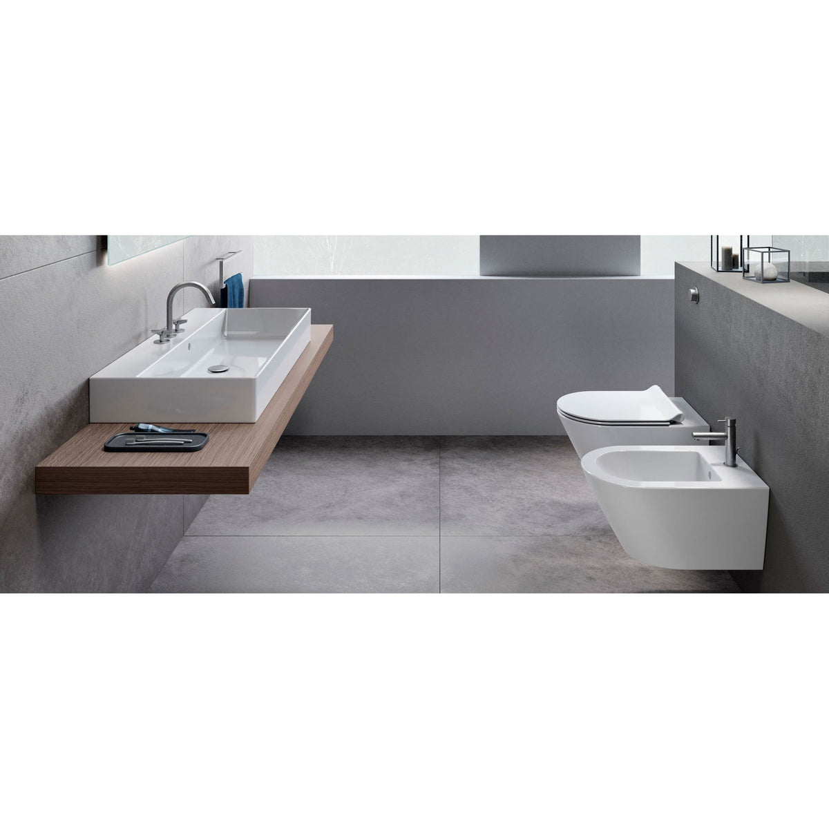 BIDET PODWIESZANY KUBE X WHITE GLOSSY OD GSI 9465111