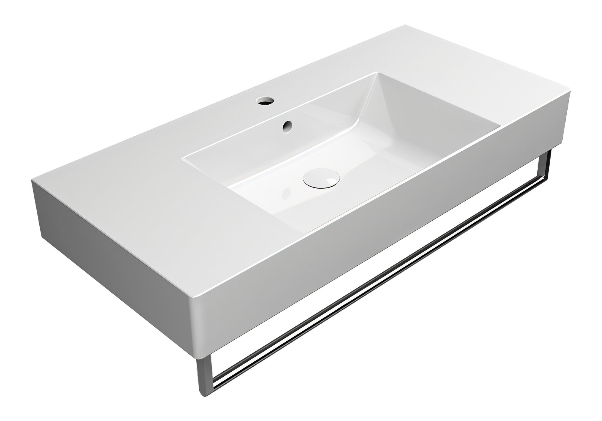 UMYWALKA PODWIESZANA/NABLATOWA KUBE X WHITE GLOSSY OD GSI 9451111
