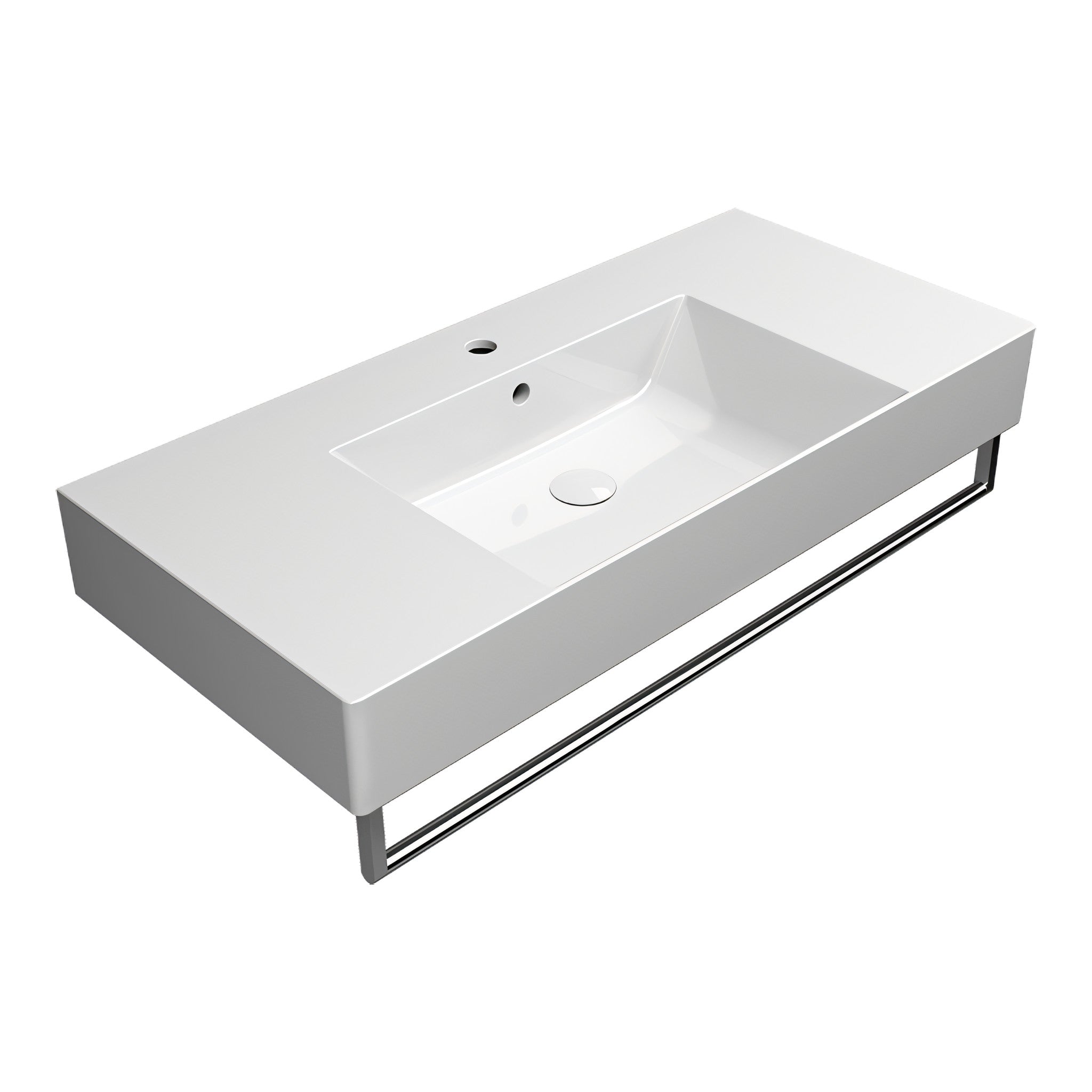UMYWALKA PODWIESZANA/NABLATOWA KUBE X WHITE GLOSSY OD GSI 9451111