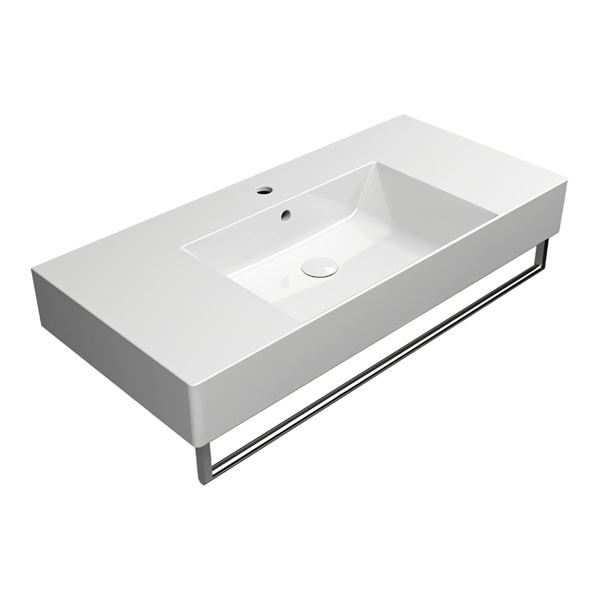 UMYWALKA PODWIESZANA/NABLATOWA KUBE X WHITE GLOSSY OD GSI 9451111