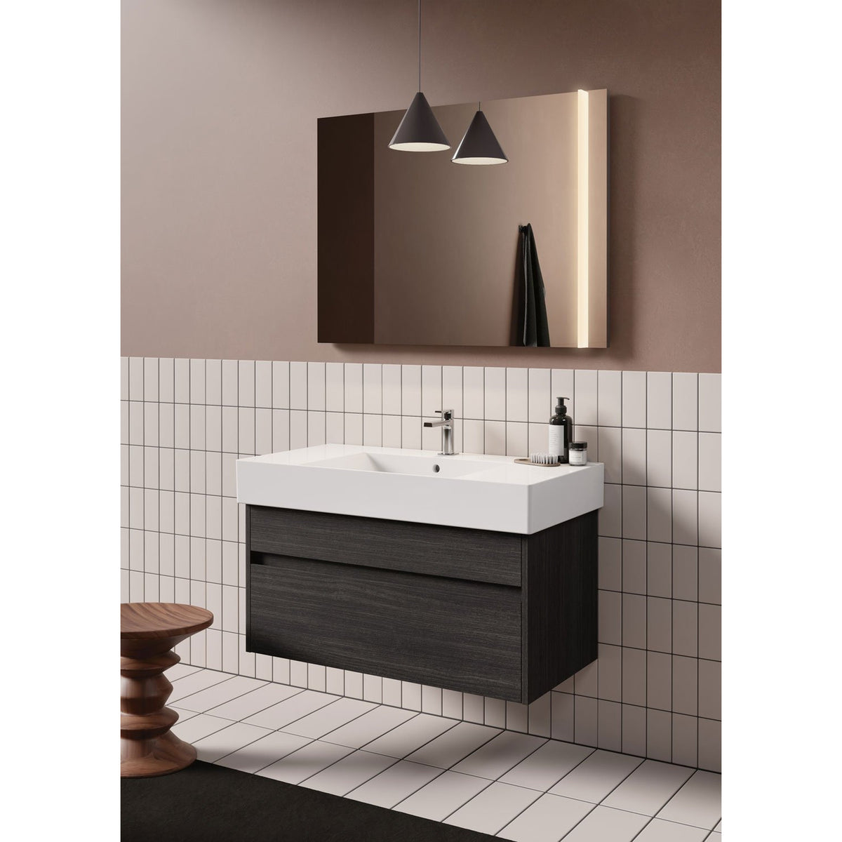 UMYWALKA PODWIESZANA/NABLATOWA KUBE X WHITE GLOSSY OD GSI 9451111