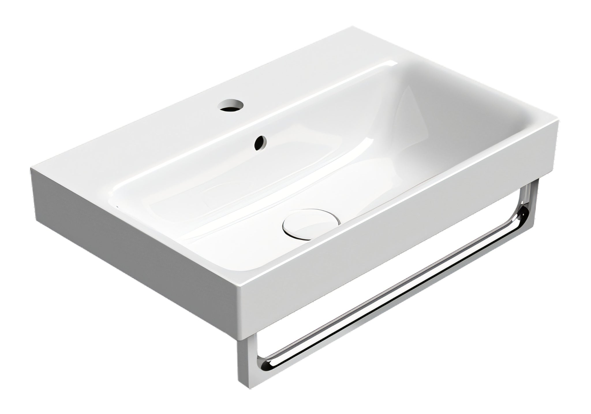 UMYWALKA PODWIESZANA/WPUSZCZANA NUBES WHITE GLOSSY OD GSI 9683111