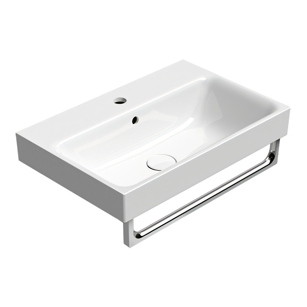 UMYWALKA PODWIESZANA/WPUSZCZANA NUBES WHITE GLOSSY OD GSI 9683111
