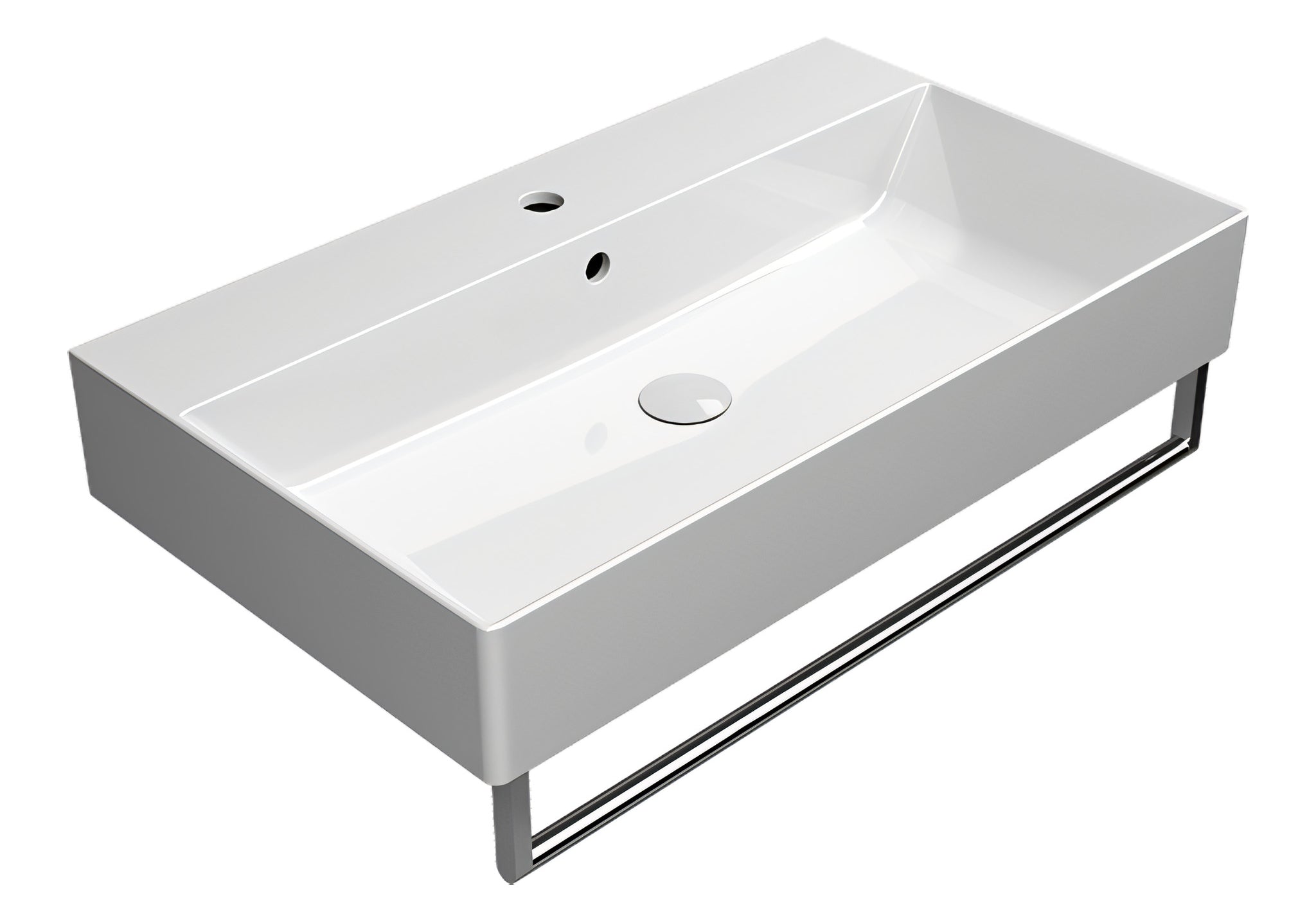 UMYWALKA PODWIESZANA/NABLATOWA KUBE X WHITE GLOSSY OD GSI 9422111