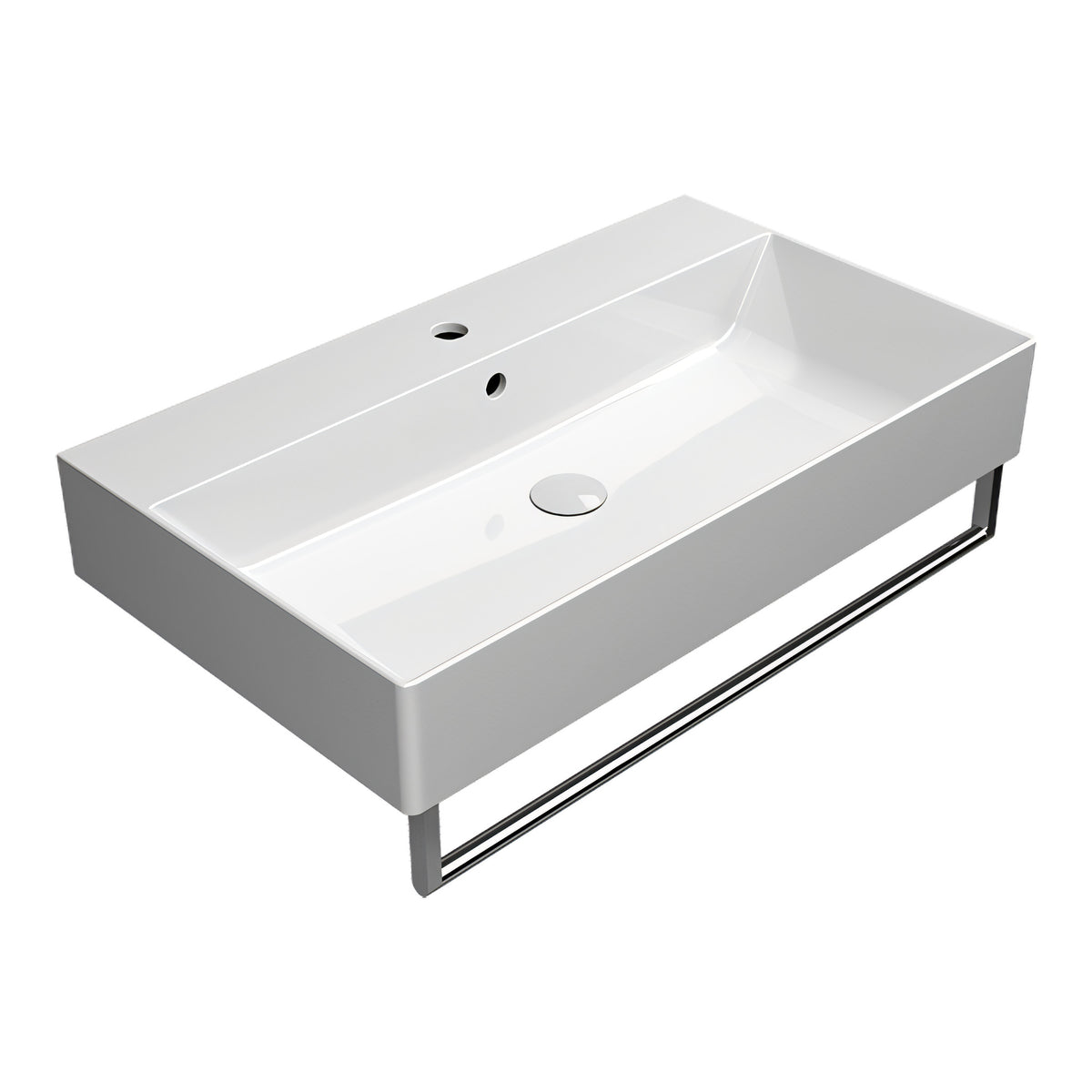UMYWALKA PODWIESZANA/NABLATOWA KUBE X WHITE GLOSSY OD GSI 9422111
