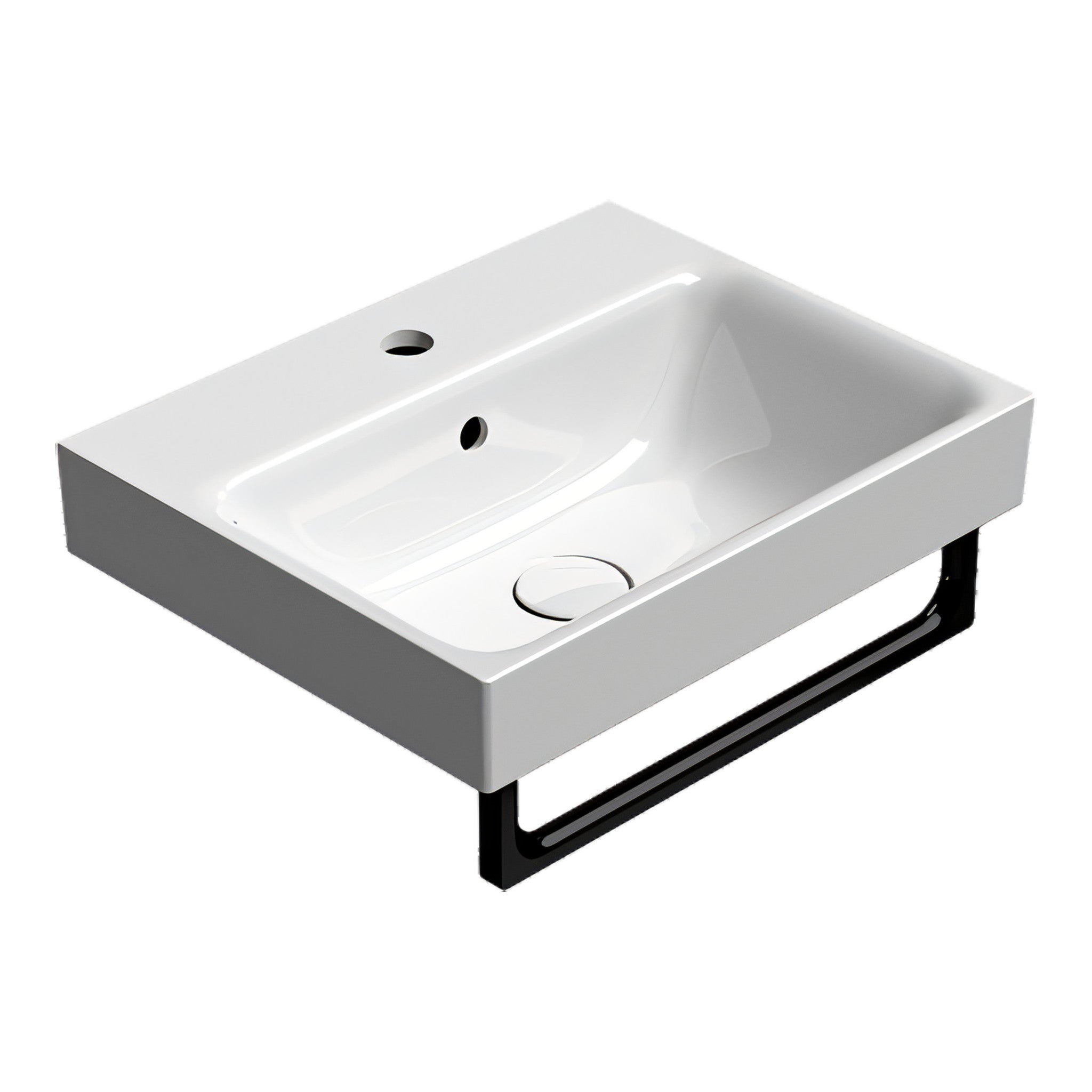 UMYWALKA PODWIESZANA/WPUSZCZANA NUBES WHITE GLOSSY OD GSI 9682111