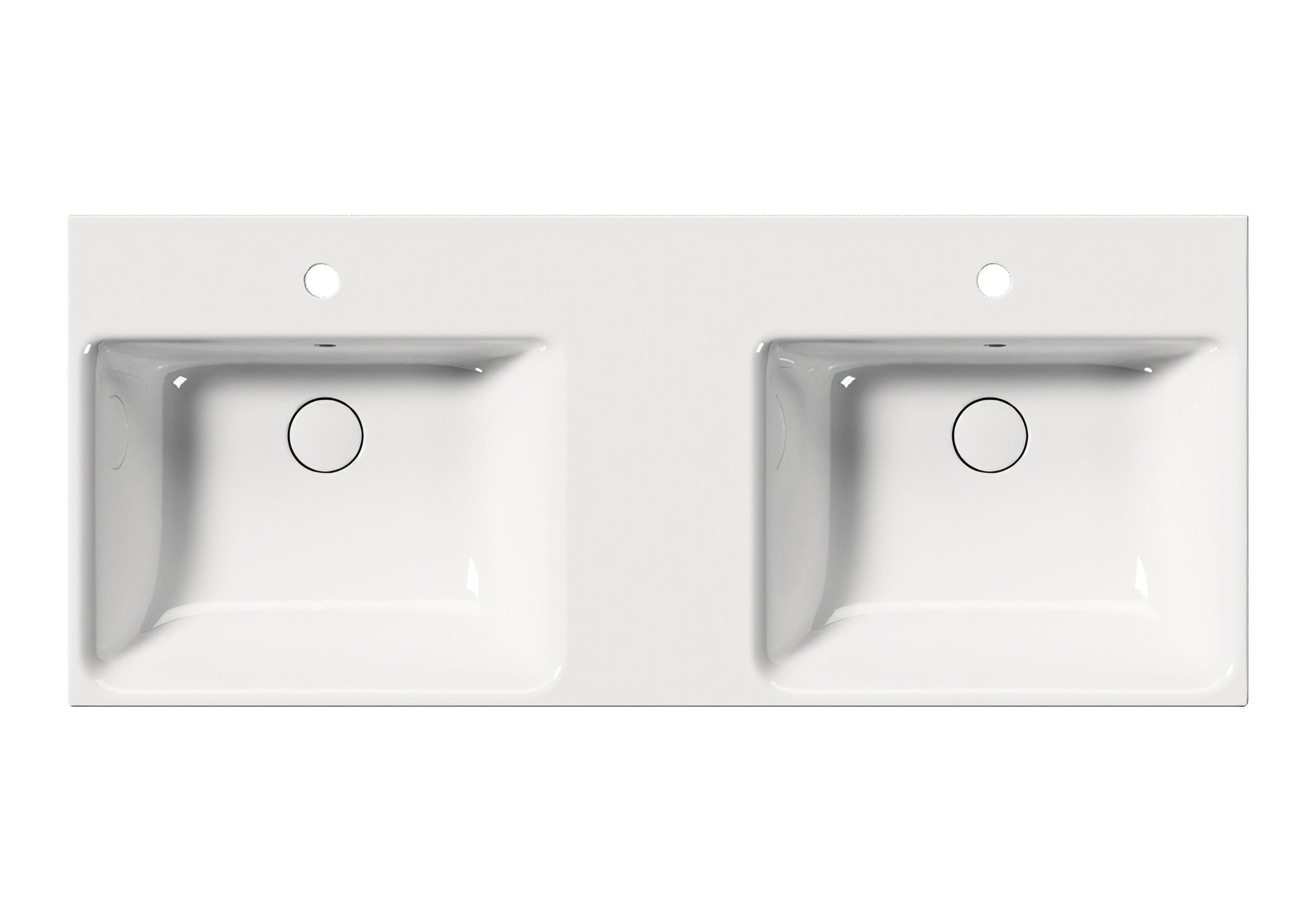 UMYWALKA PODWIESZANA/WPUSZCZANA/PODWÓJNA NUBES WHITE GLOSSY OD GSI 9625111