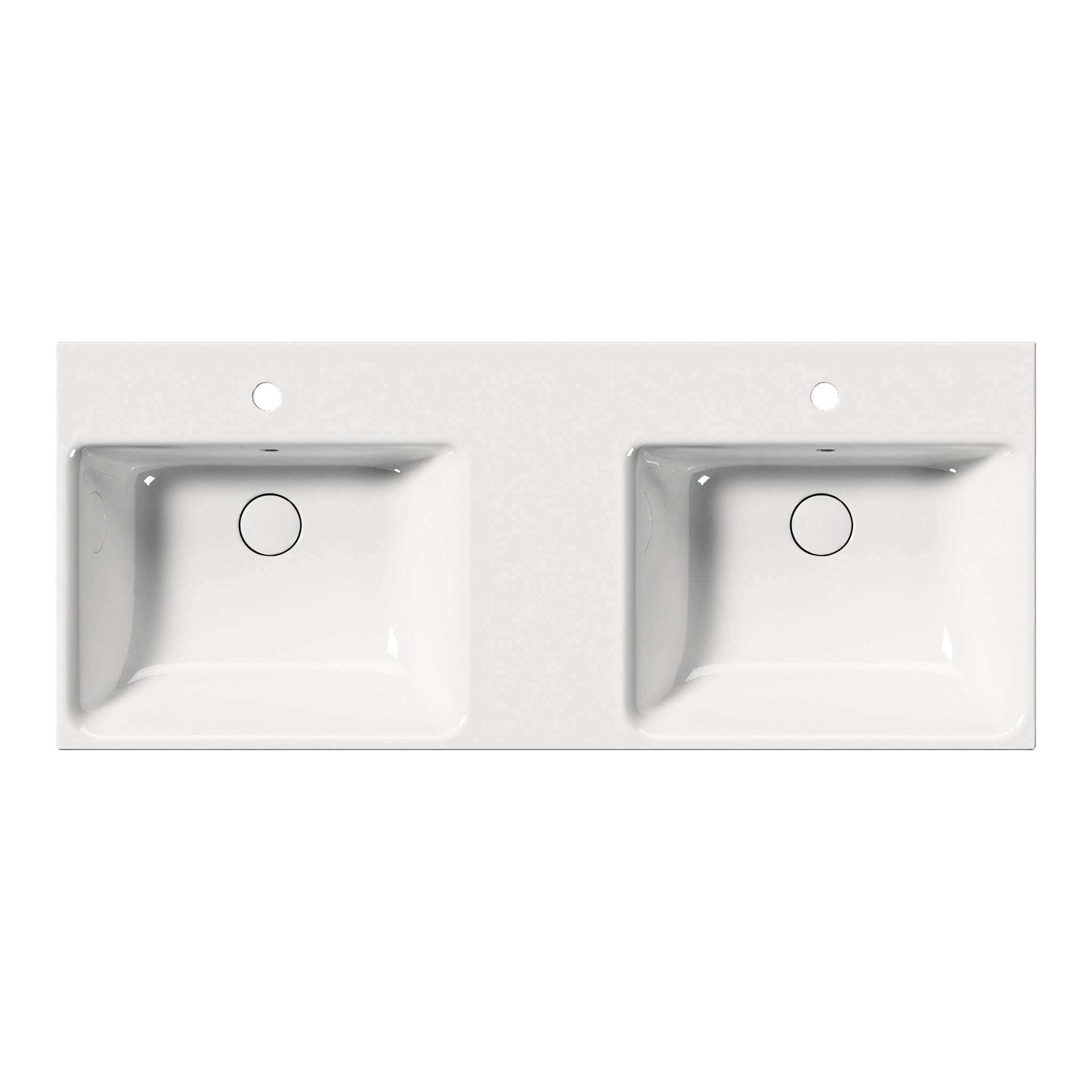 UMYWALKA PODWIESZANA/WPUSZCZANA/PODWÓJNA NUBES WHITE GLOSSY OD GSI 9625111