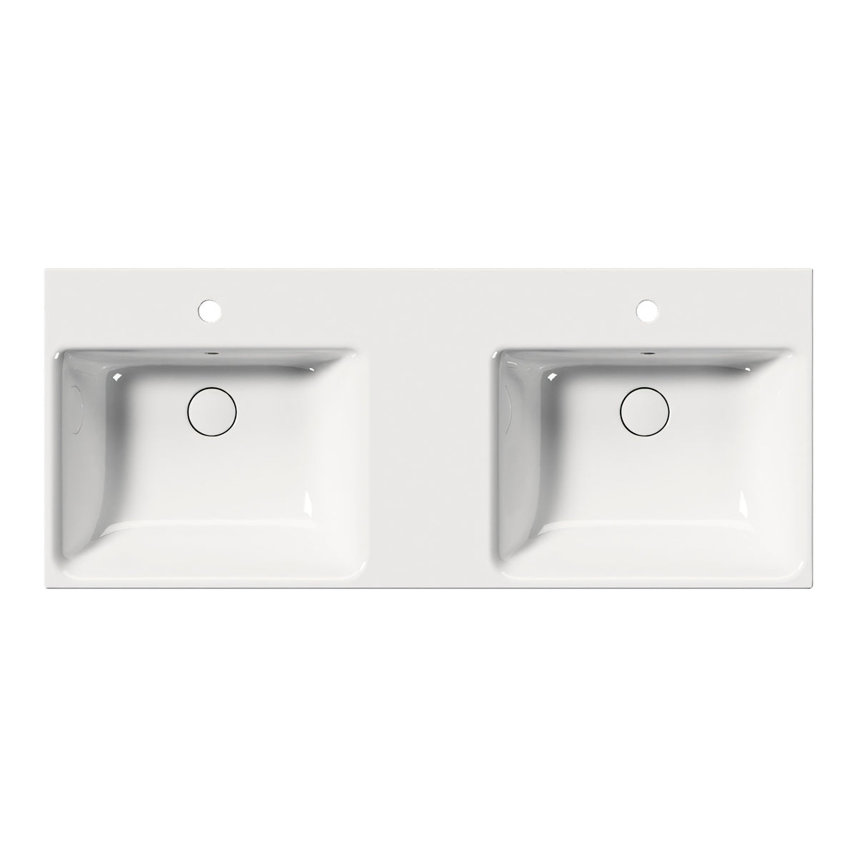 UMYWALKA PODWIESZANA/WPUSZCZANA/PODWÓJNA NUBES WHITE GLOSSY OD GSI 9625111