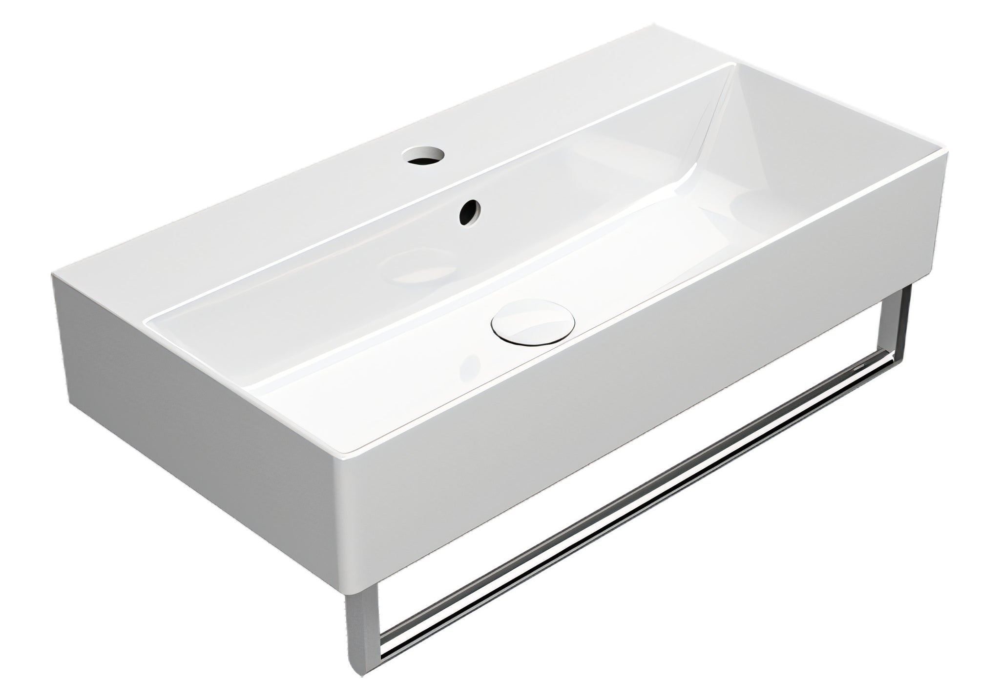 UMYWALKA PODWIESZANA/NABLATOWA KUBE X WHITE GLOSSY OD GSI 9455111