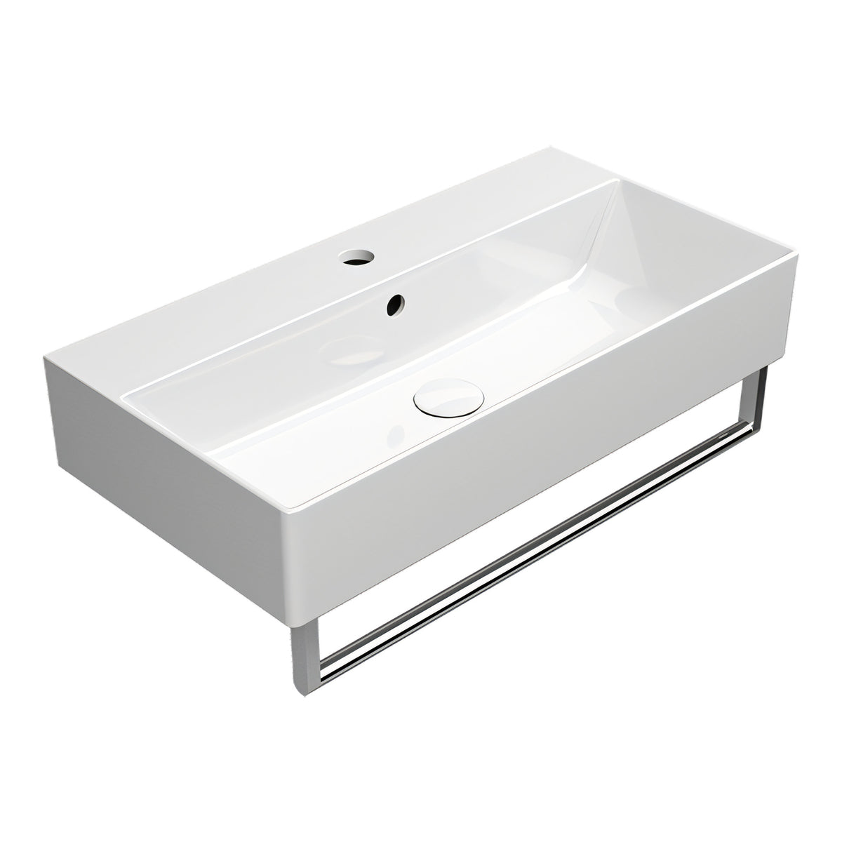UMYWALKA PODWIESZANA/NABLATOWA KUBE X WHITE GLOSSY OD GSI 9455111