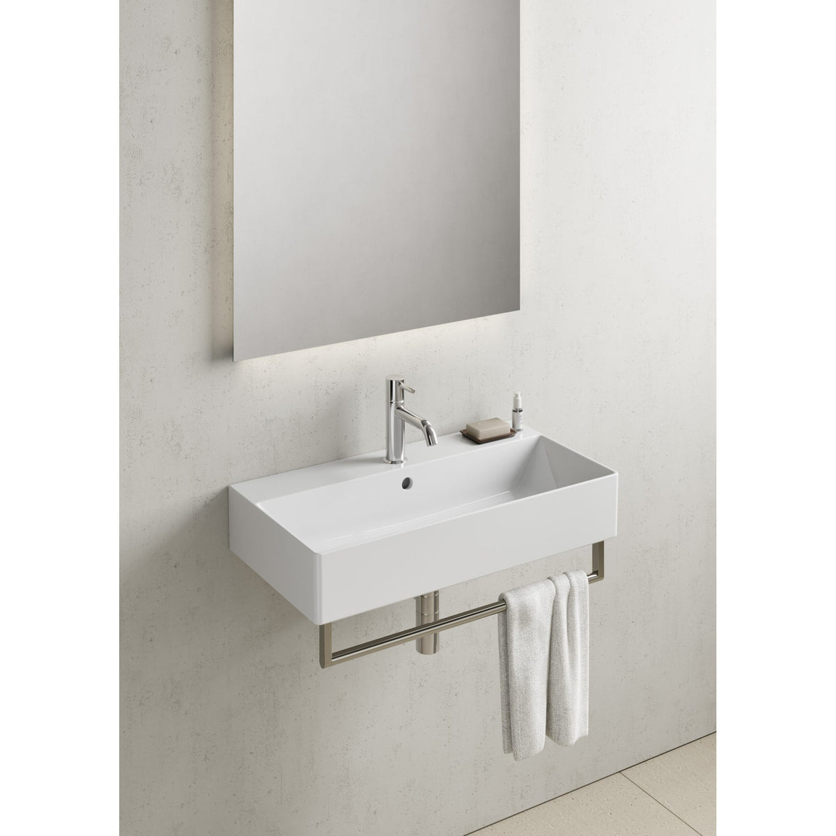 UMYWALKA PODWIESZANA/NABLATOWA KUBE X WHITE GLOSSY OD GSI 9455111