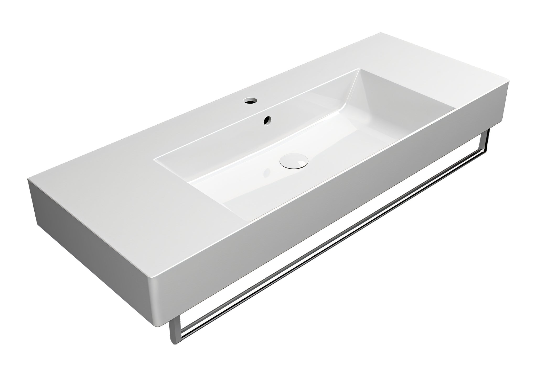 UMYWALKA PODWIESZANA/NABLATOWA KUBE X WHITE GLOSSY OD GSI 9452111