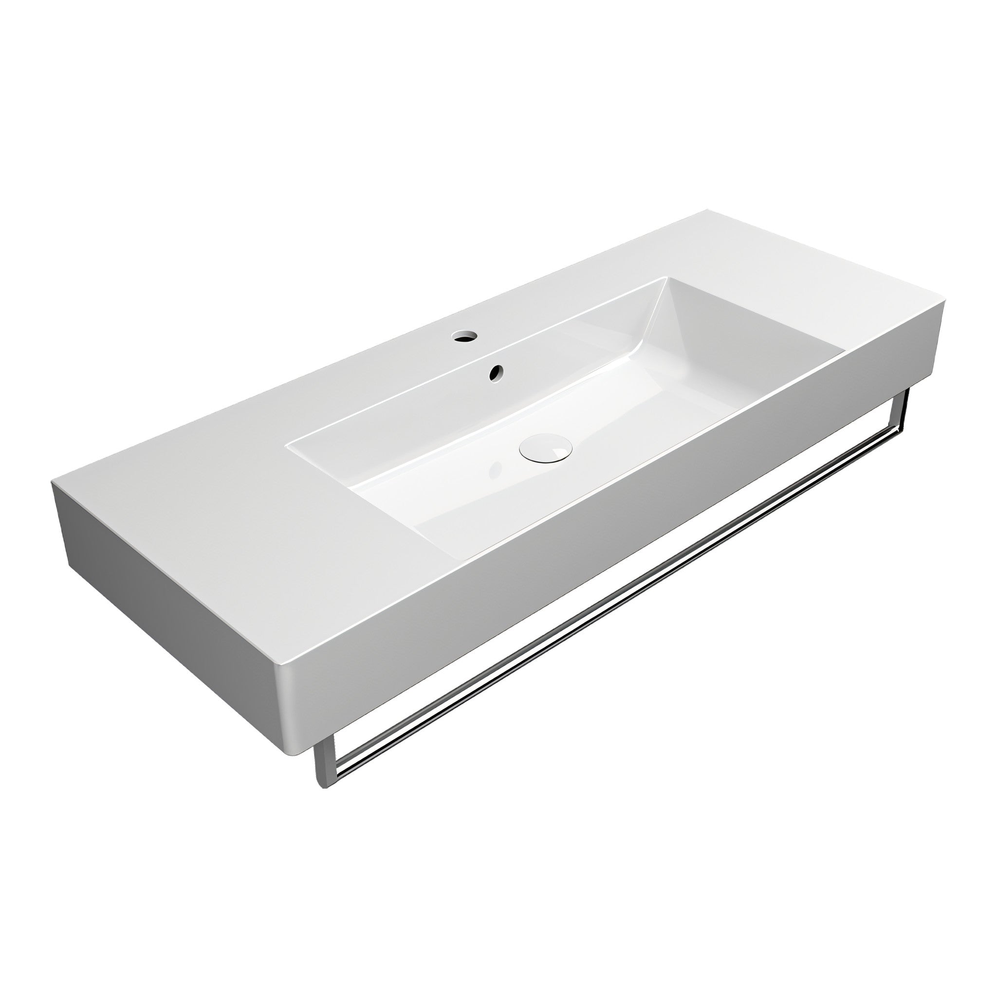 UMYWALKA PODWIESZANA/NABLATOWA KUBE X WHITE GLOSSY OD GSI 9452111