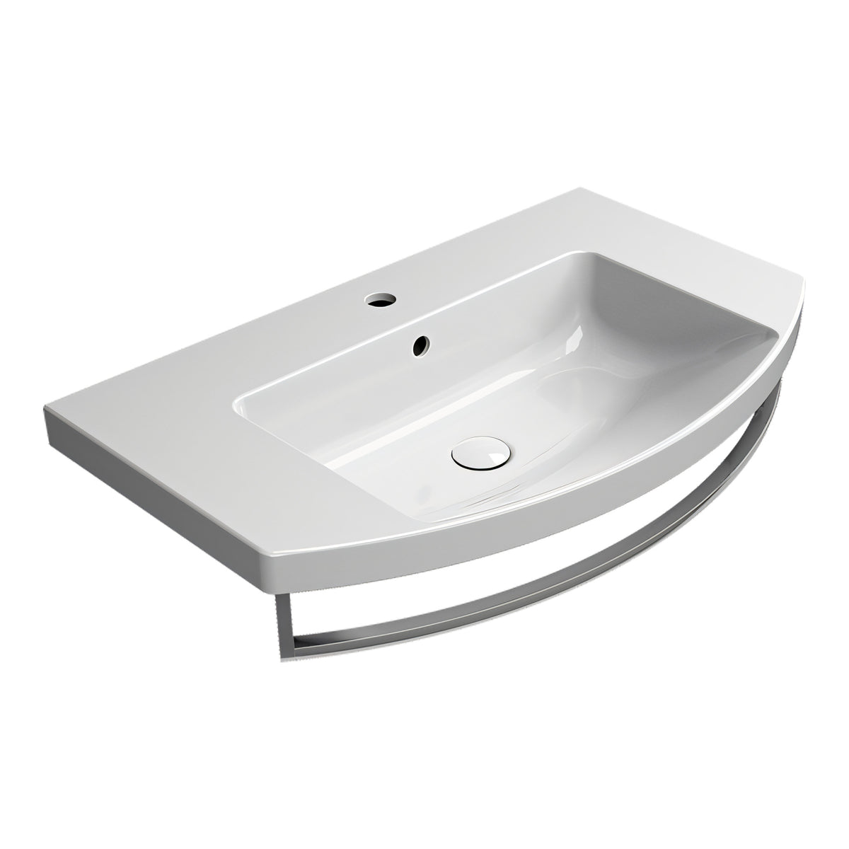 UMYWALKA PODWIESZANA/WPUSZCZANA NORM WHITE GLOSSY OD GSI 8644111