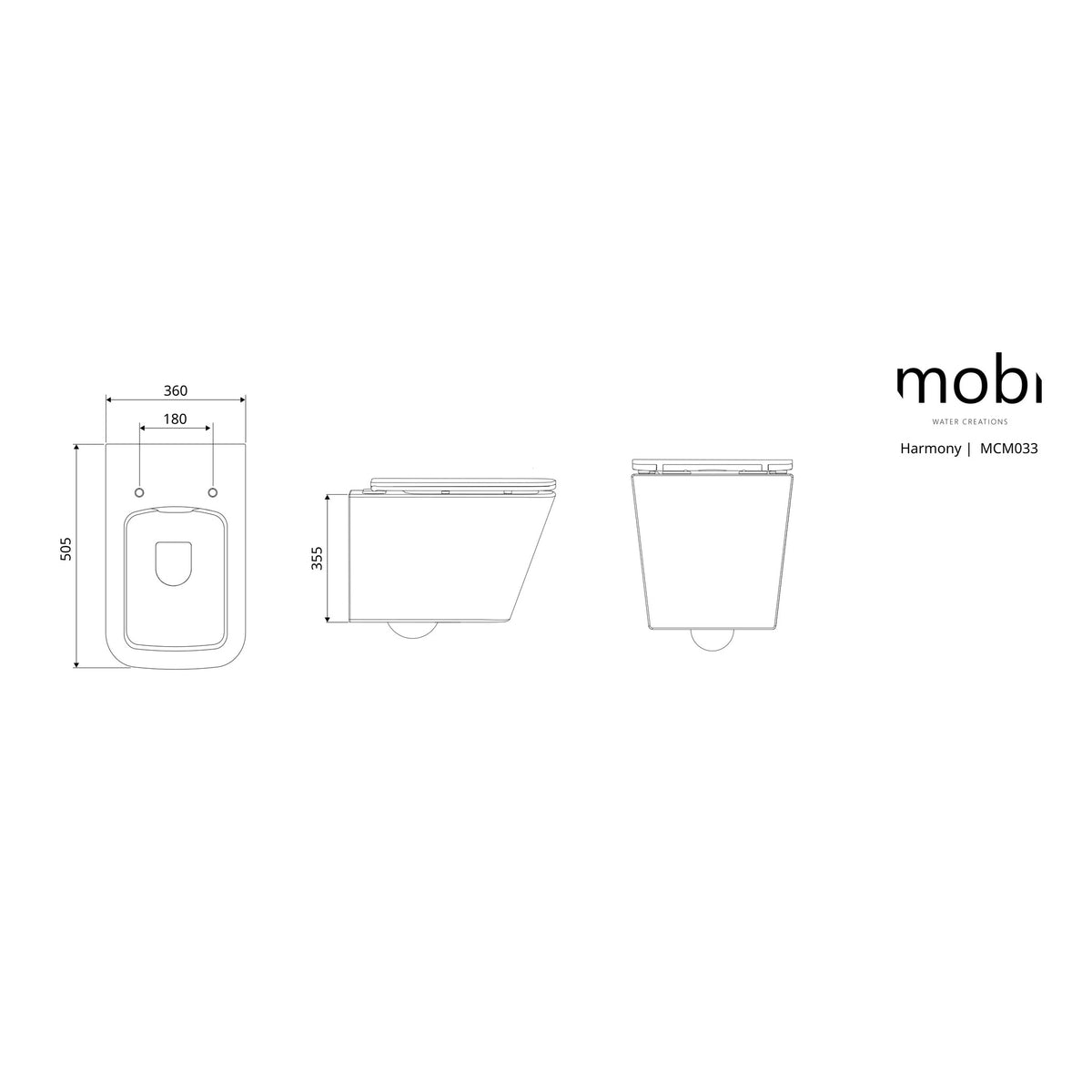 MISKA WC WISZĄCA HARMONY OD MOBI MCM033