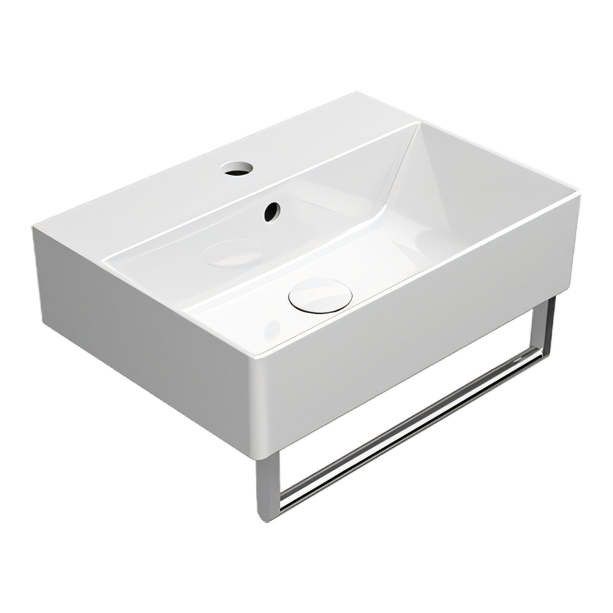 UMYWALKA PODWIESZANA/NABLATOWA KUBE X WHITE GLOSSY OD GSI 9447111
